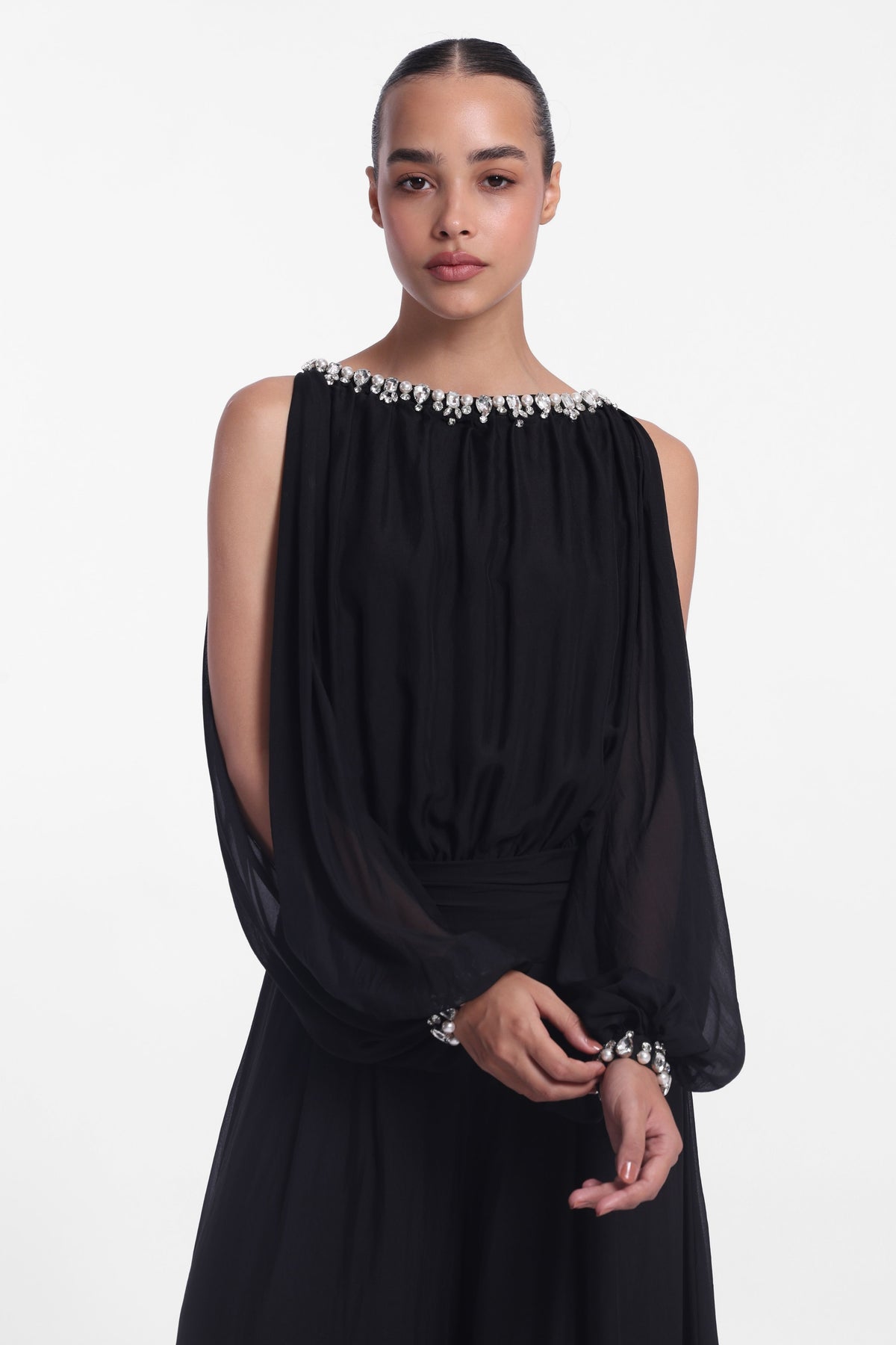 Slit Sleeve Jumpsuit