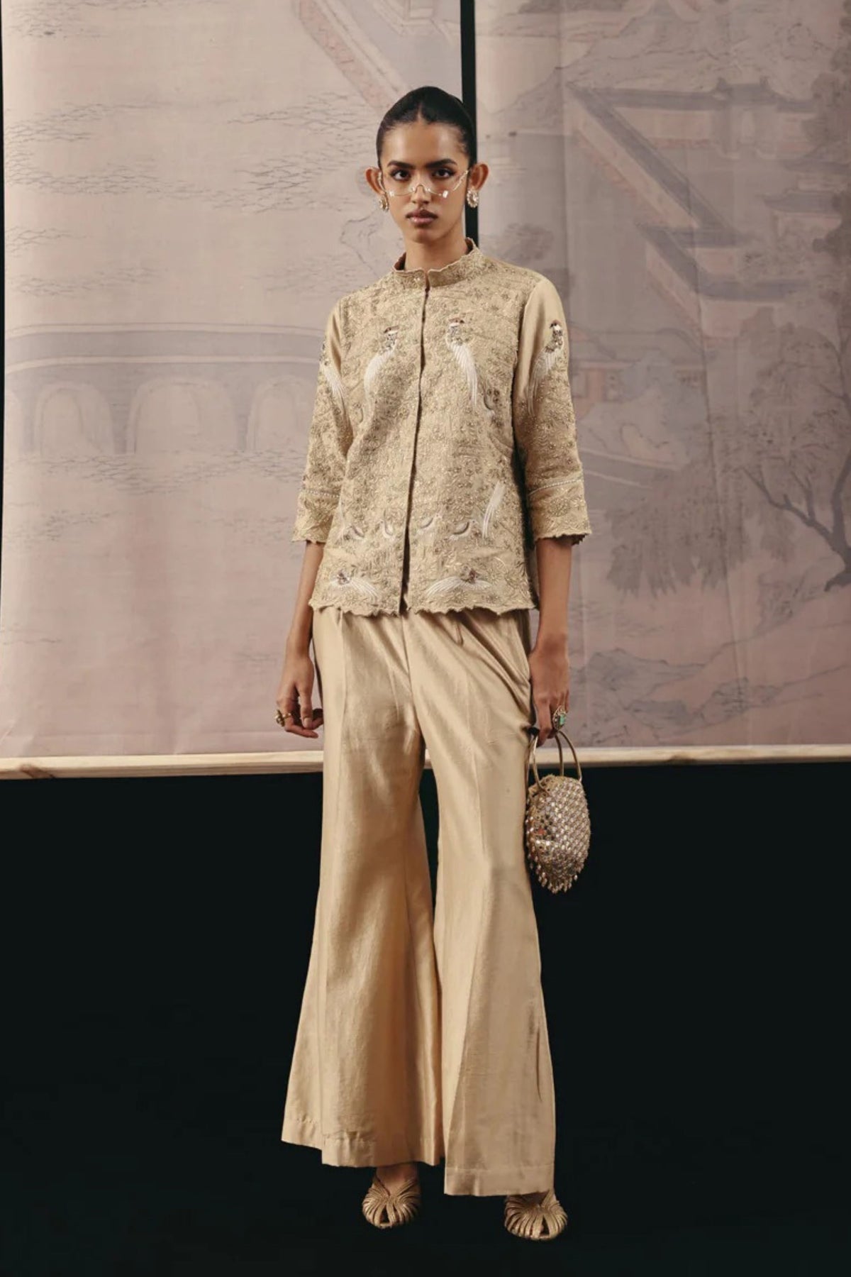 Golden Zari Blazer