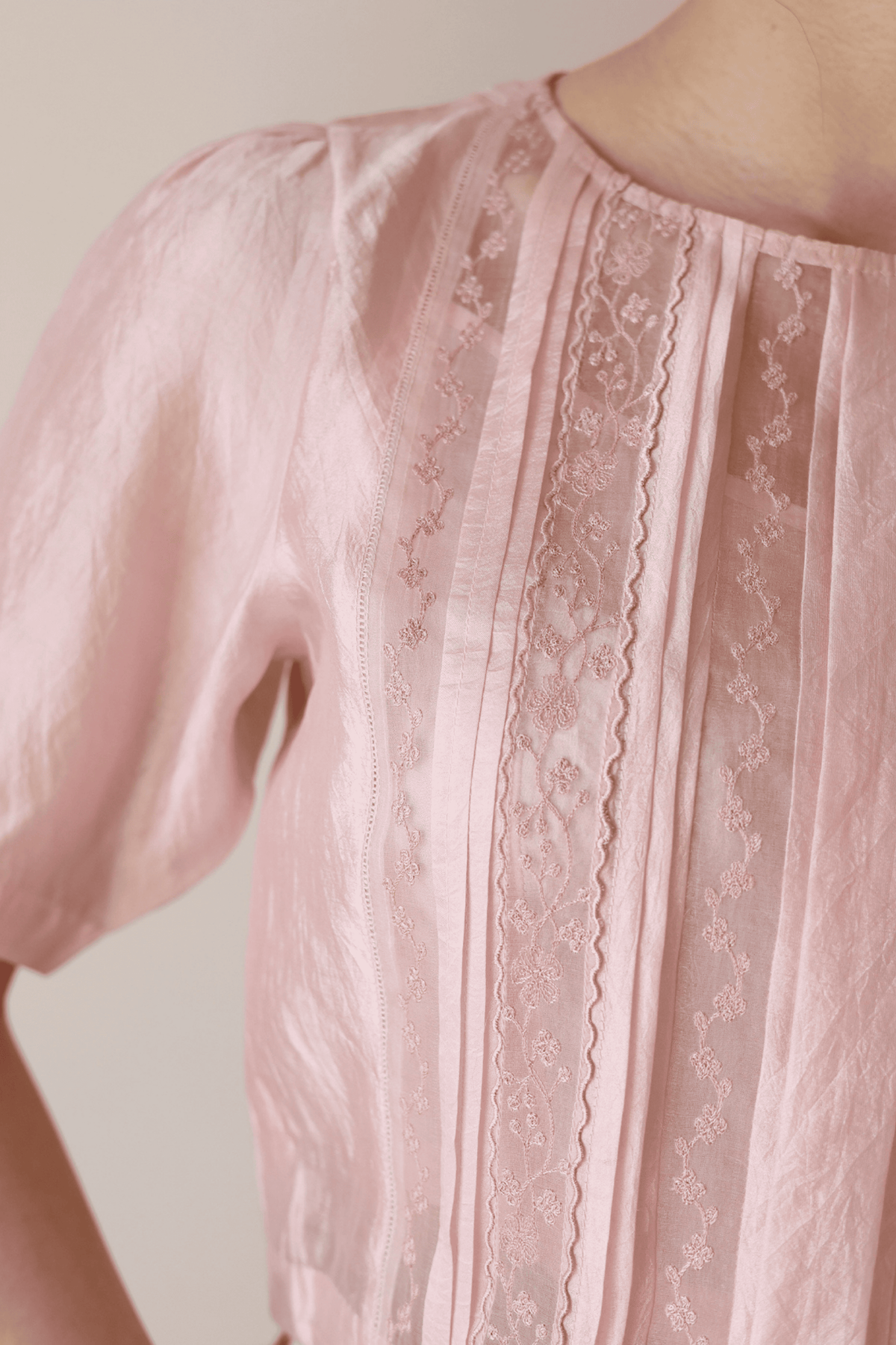 Whispering Ivy Pink Blouse