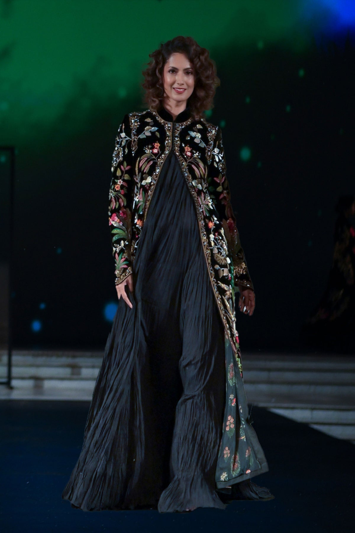 Resham Embroidered Long Jacket