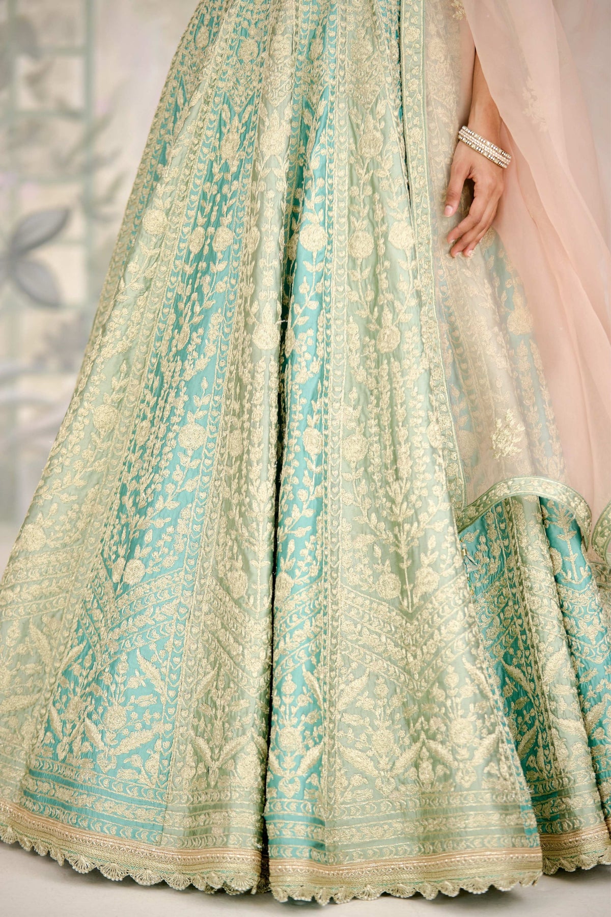 Hemlock Green Lehenga Set