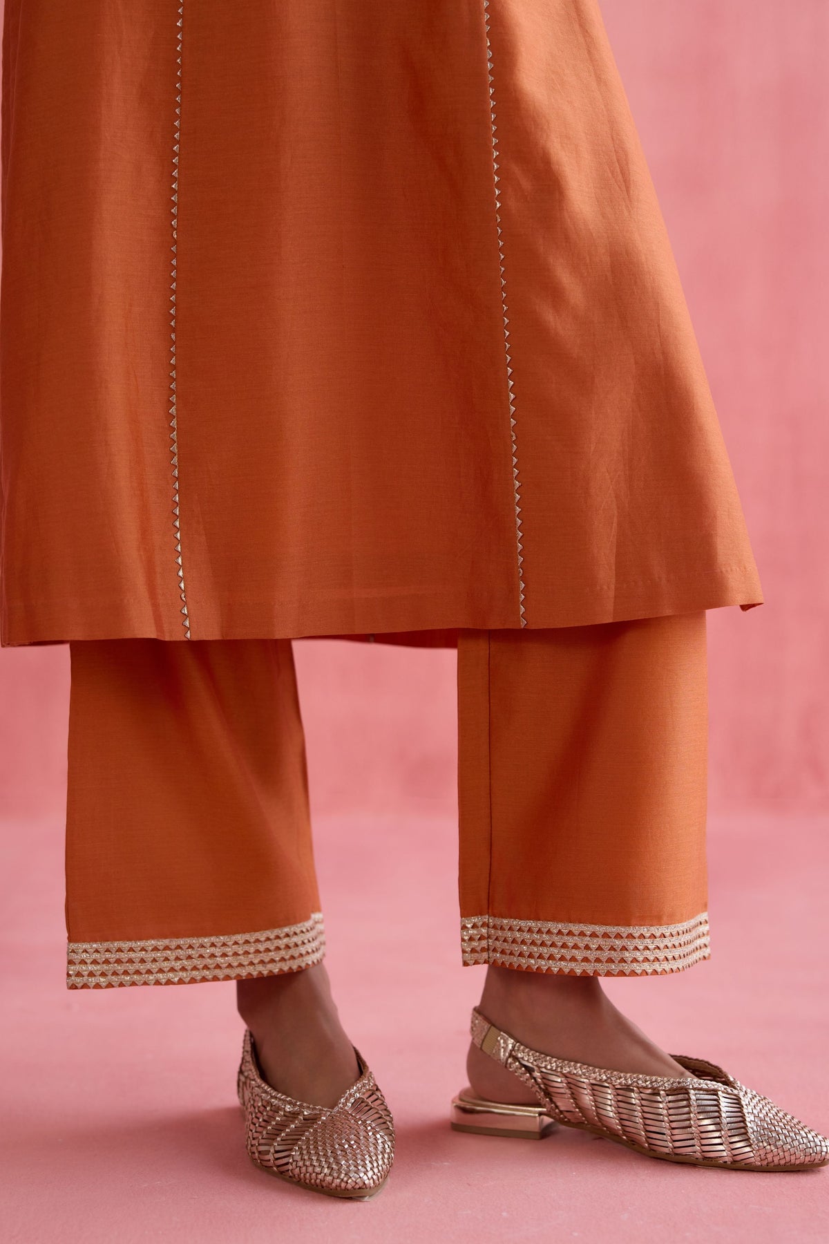 Rumi Orange Kurta Set