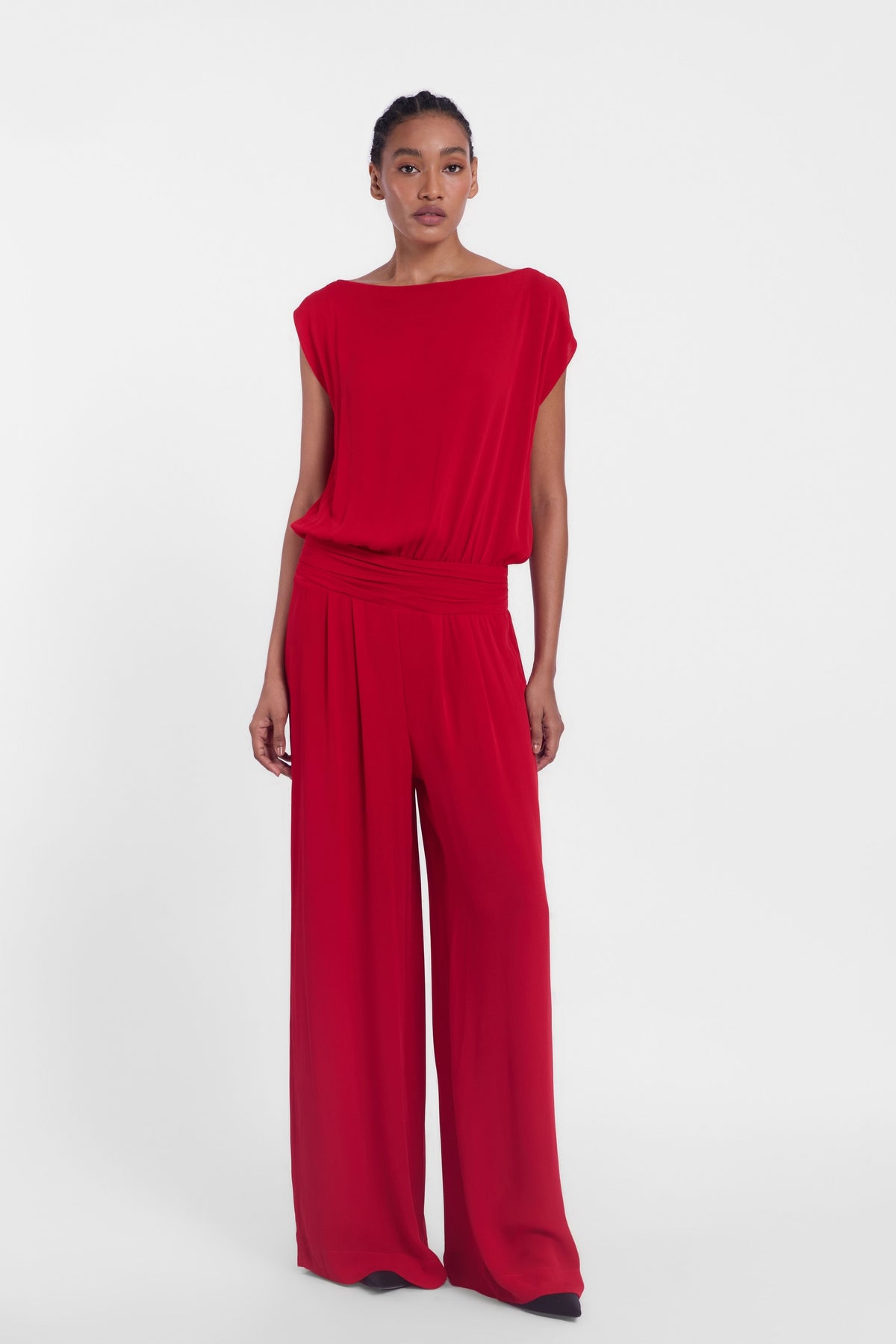 Boat Neck Jumpsuit