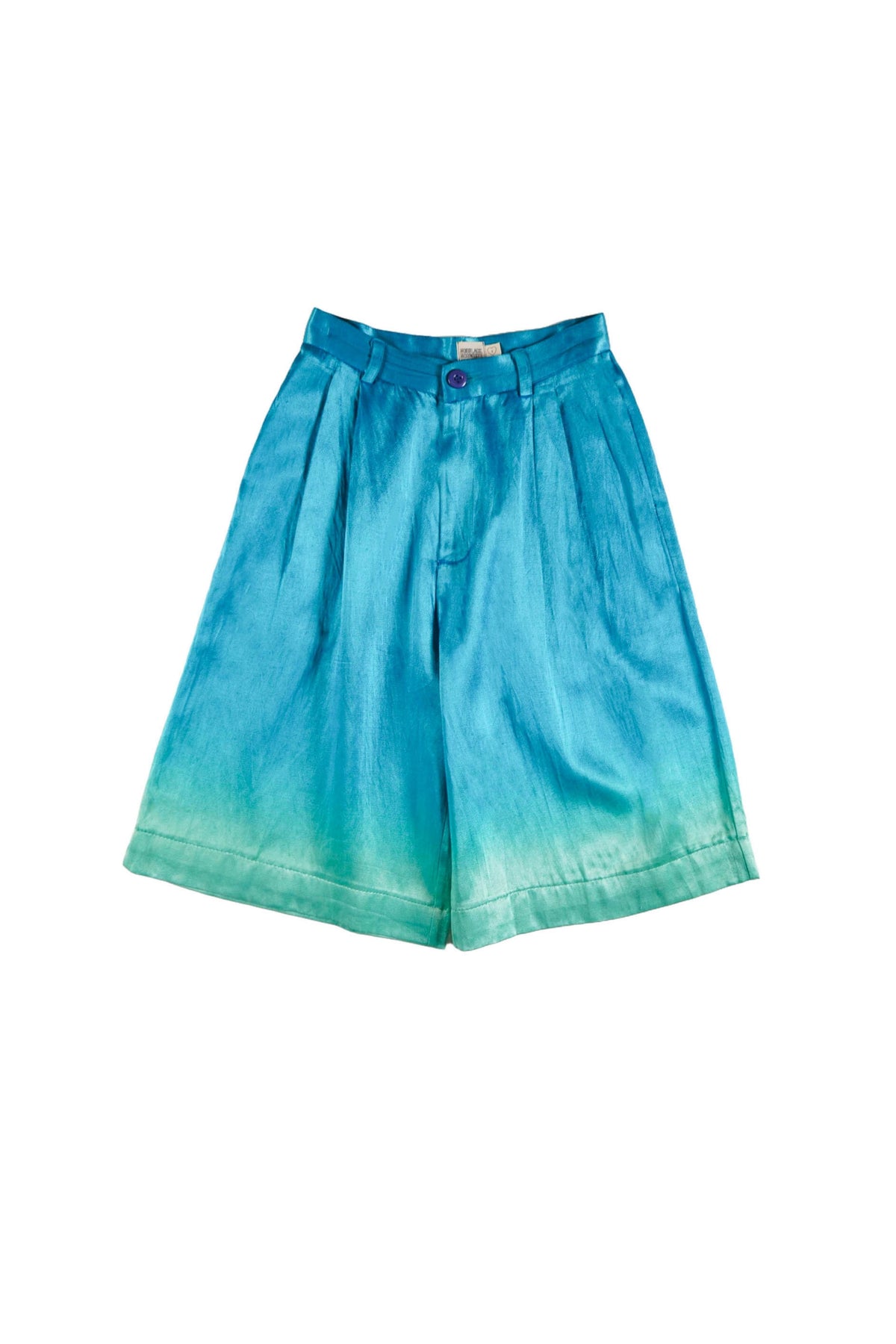 Icey Blue Silk Shorts