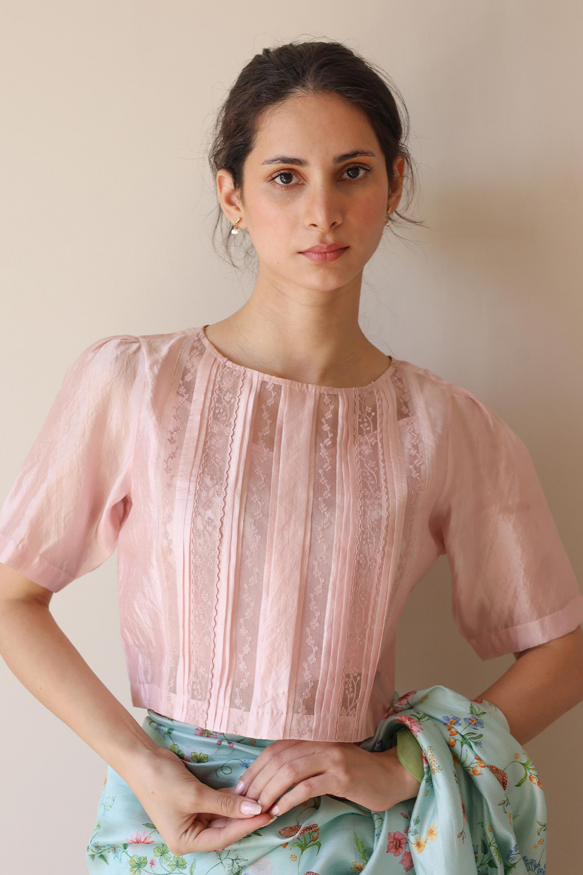 Whispering Ivy Pink Blouse