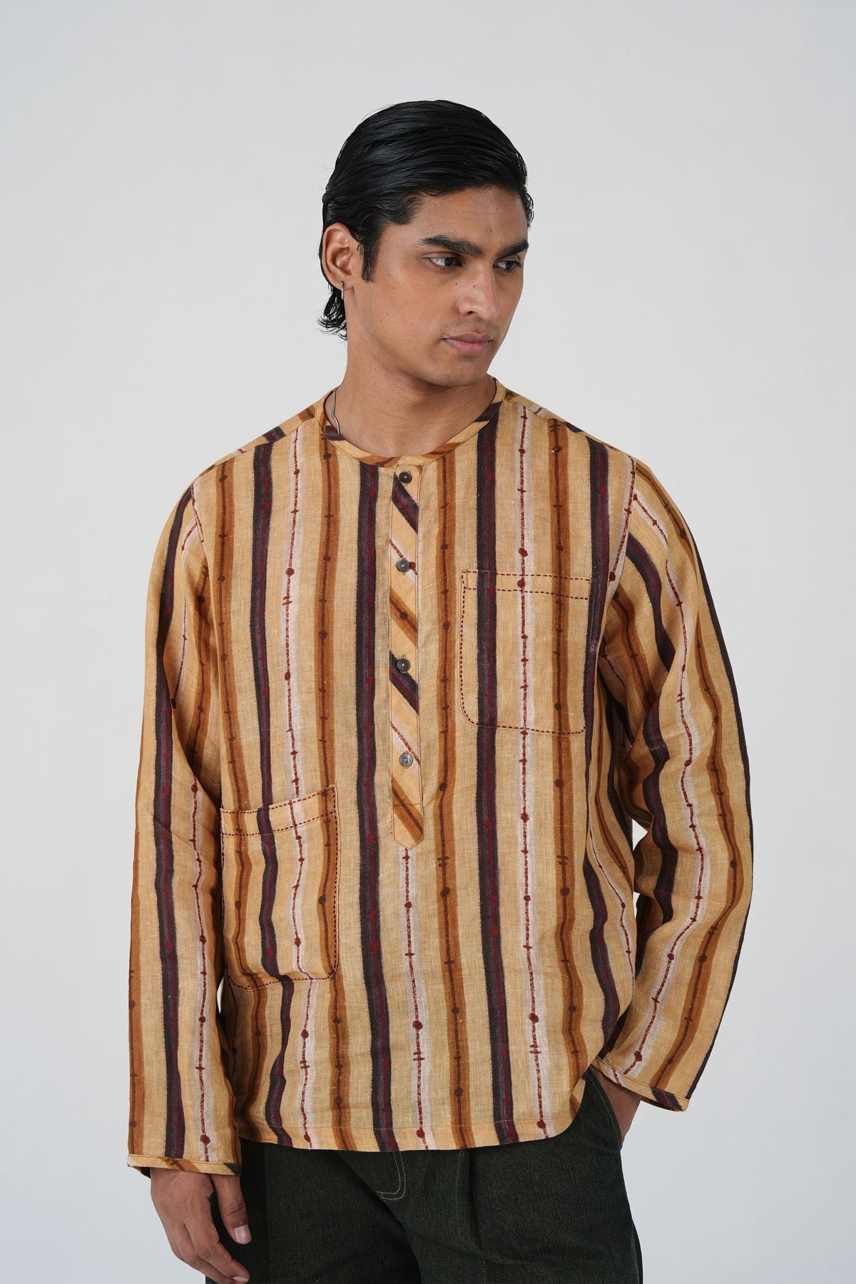 Zen Collarless Shirt