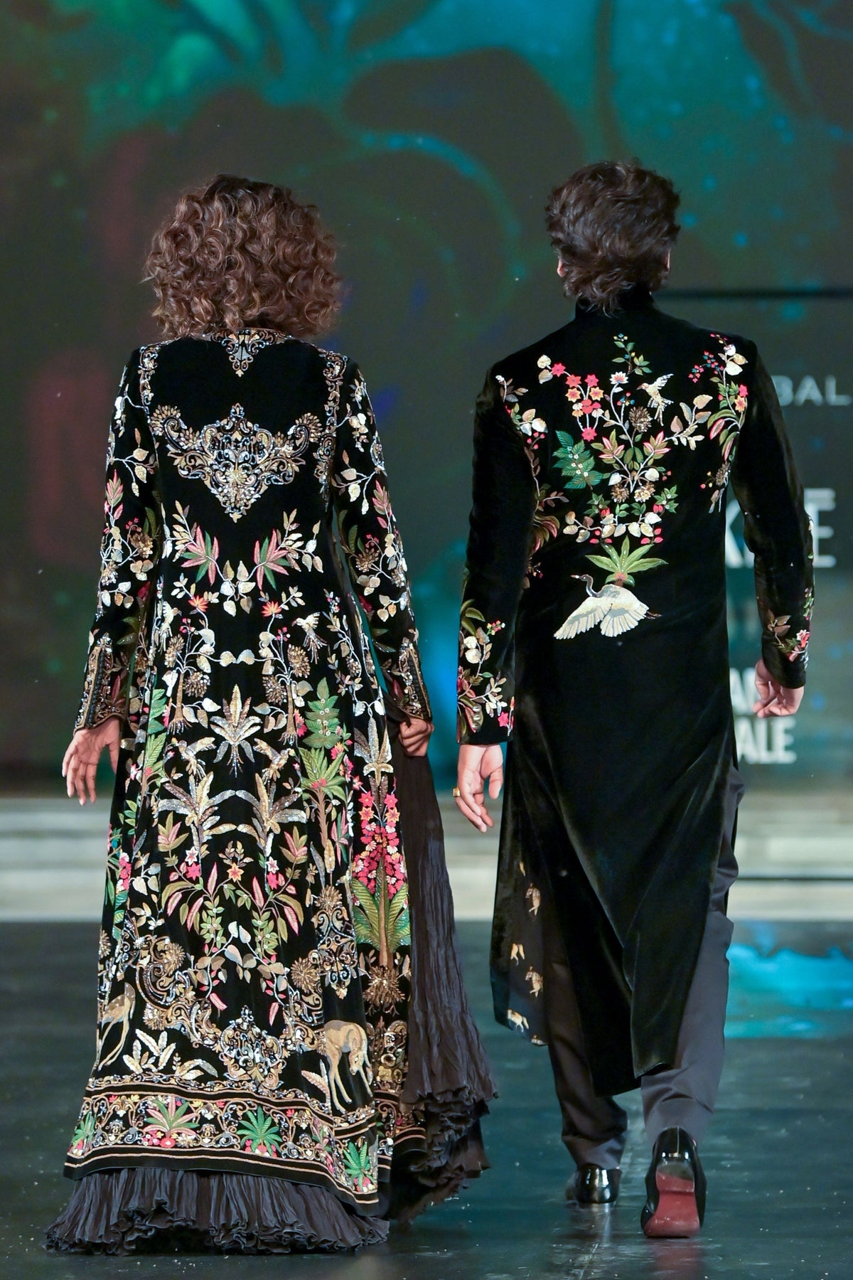 Resham Embroidered Long Jacket