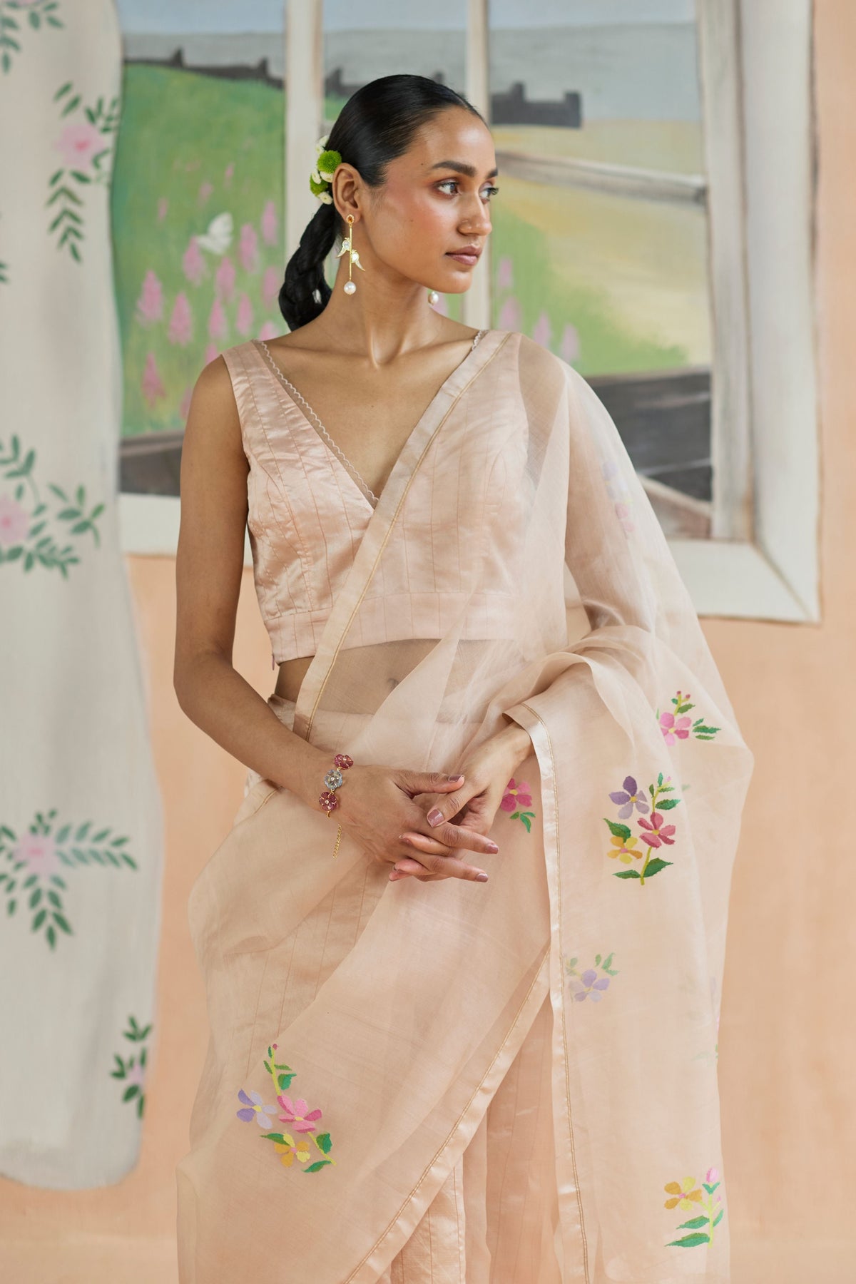 Soft Whisper Jamdani Sari