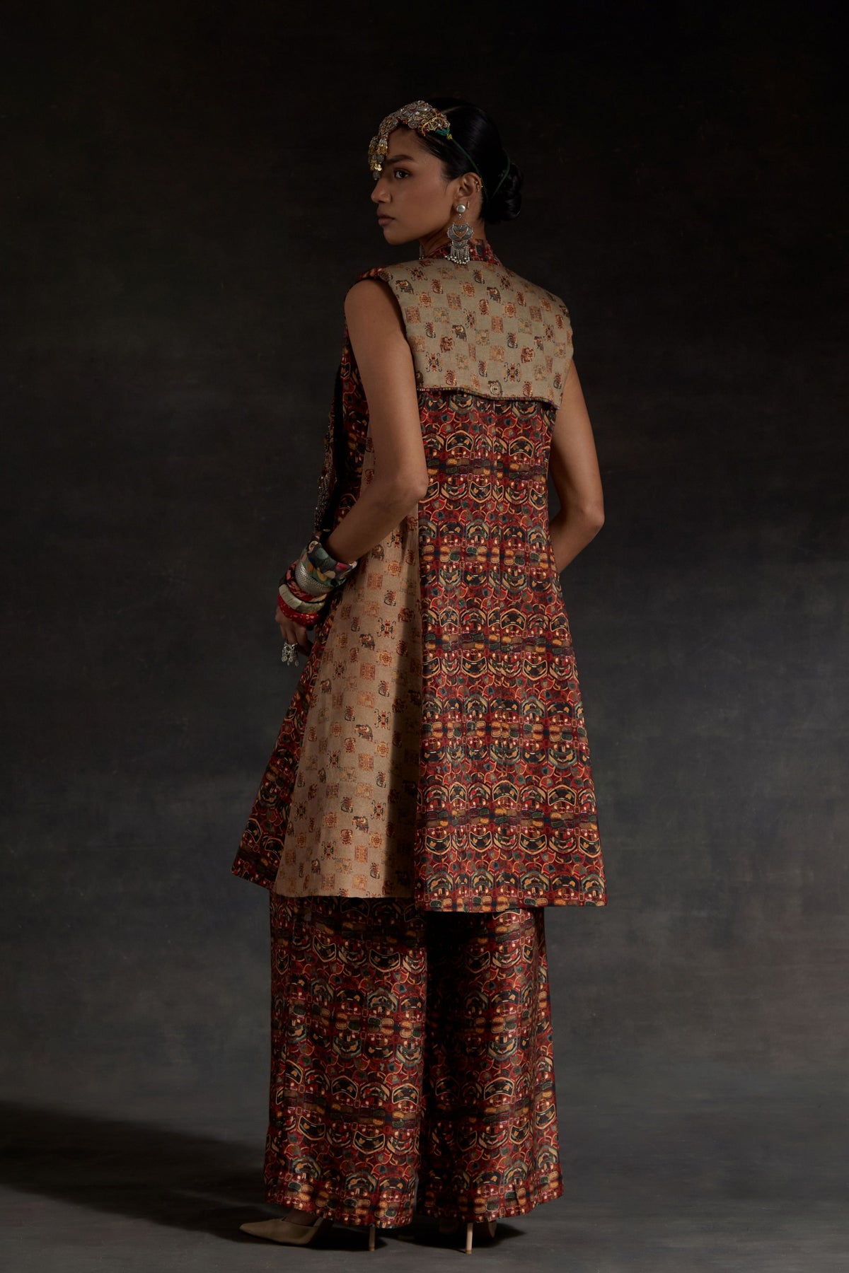 Hina Multicolor Jacket Set
