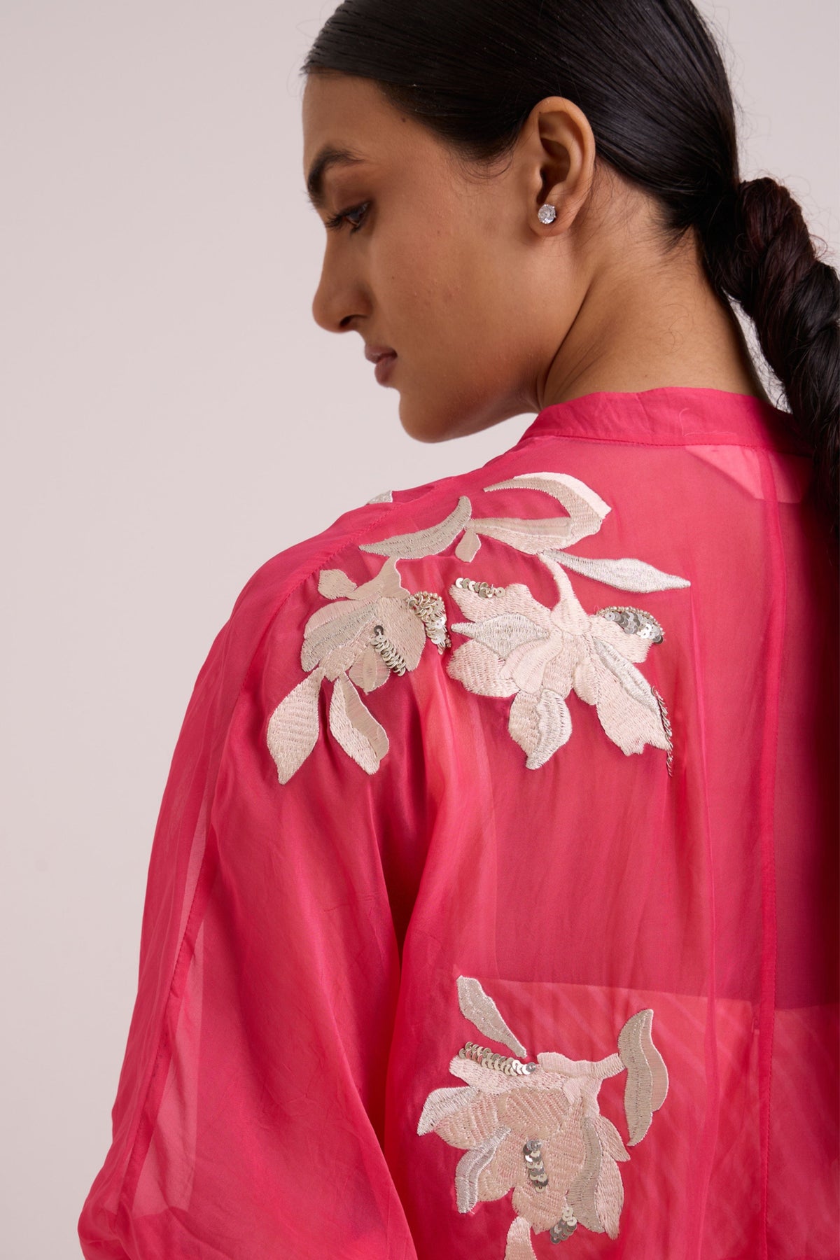 Emery Sheer Bomber Dress