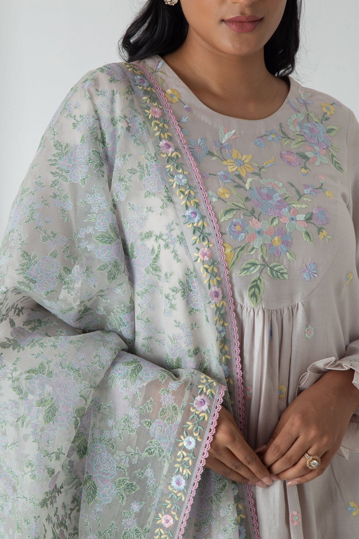 Grey Yeva Kurta Set