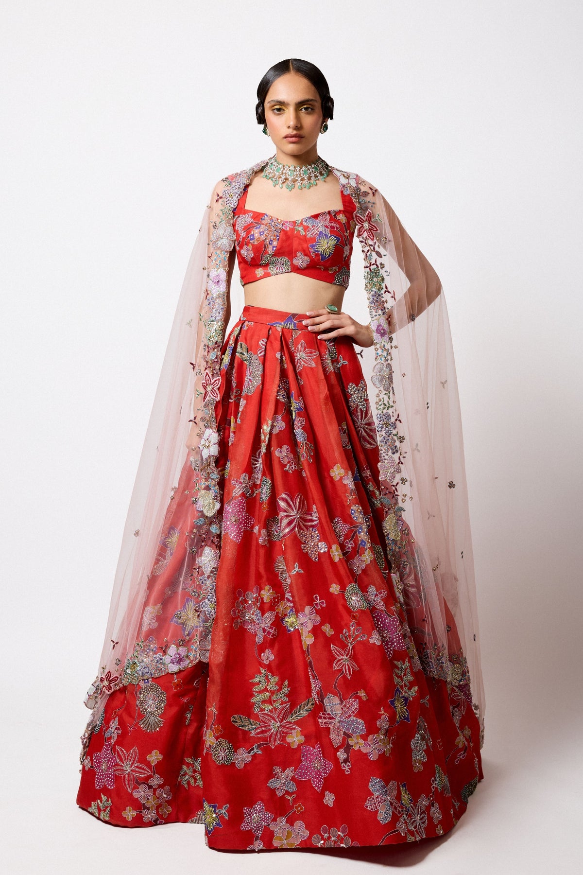 Ambrosia Pleated Lehenga Set