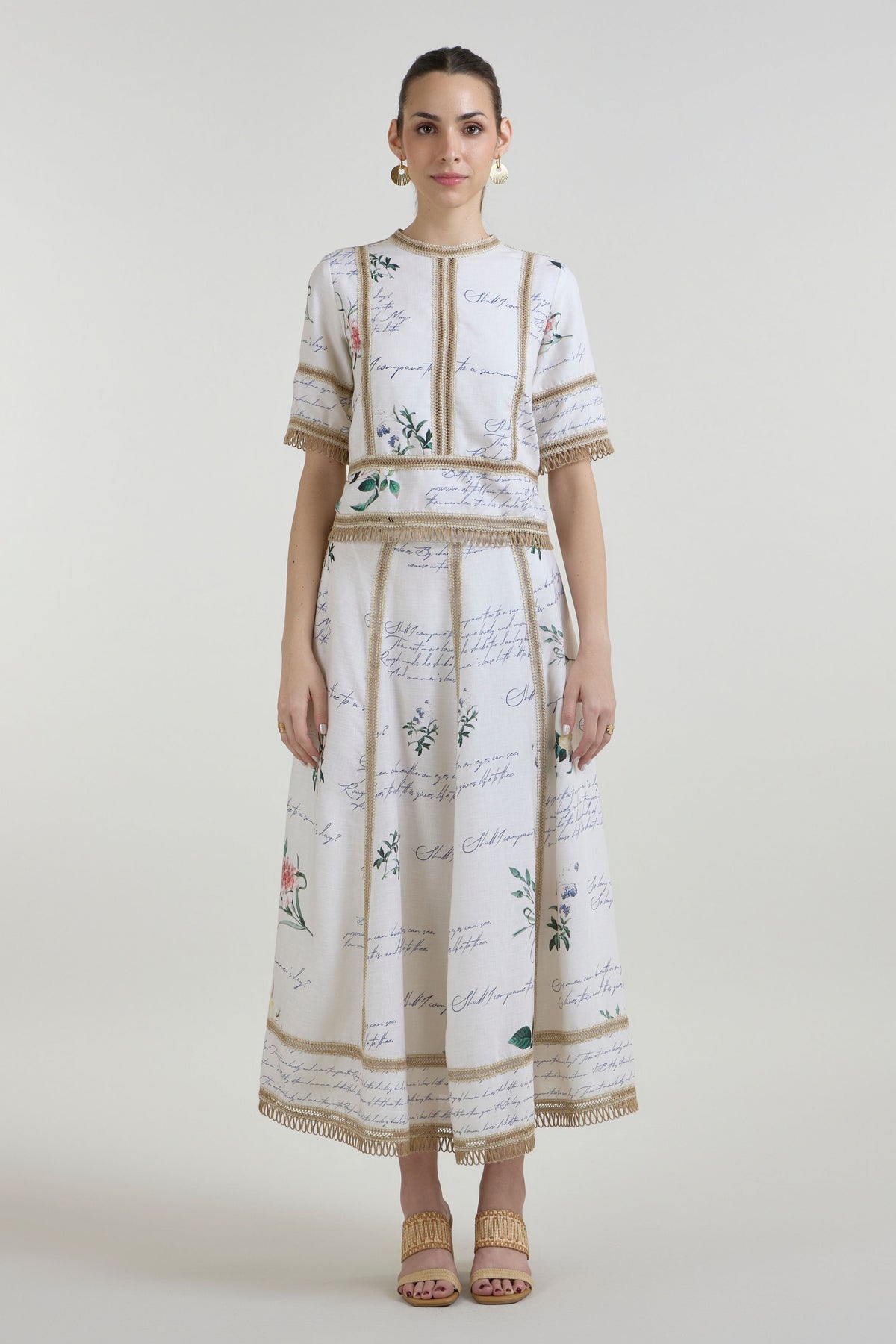 Poetry Raafia Skirt Set