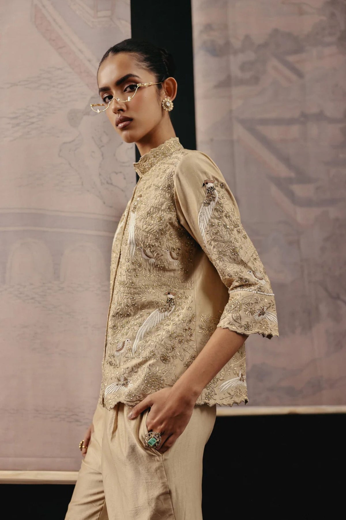 Golden Zari Blazer