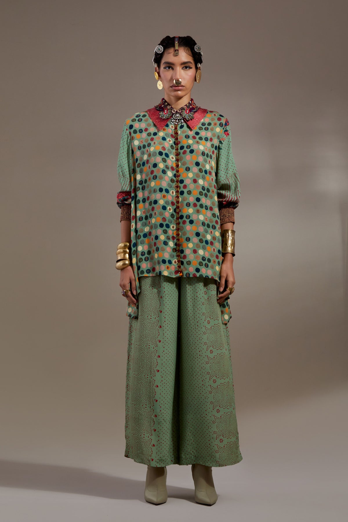 Atri Straight Shirt Set