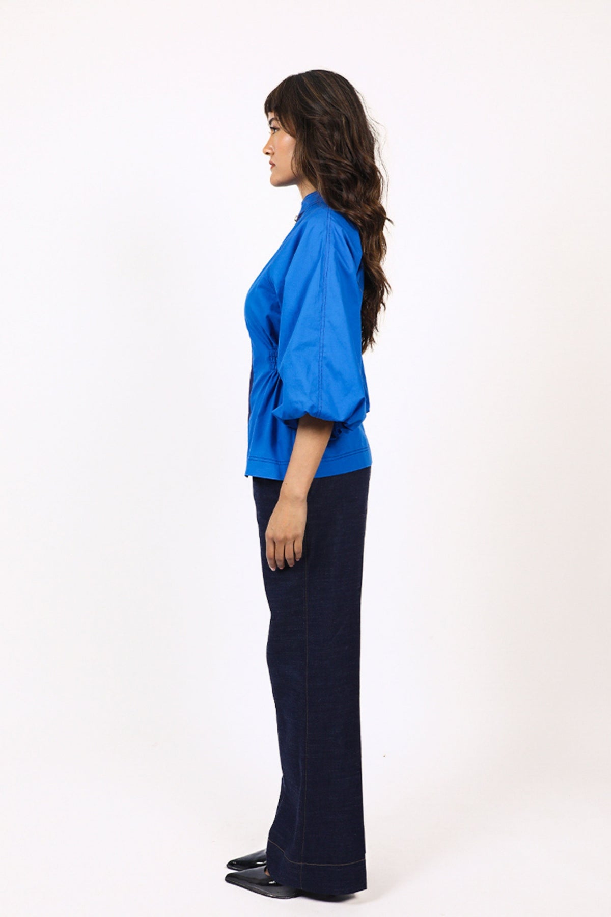 Navy Blue Lana Top
