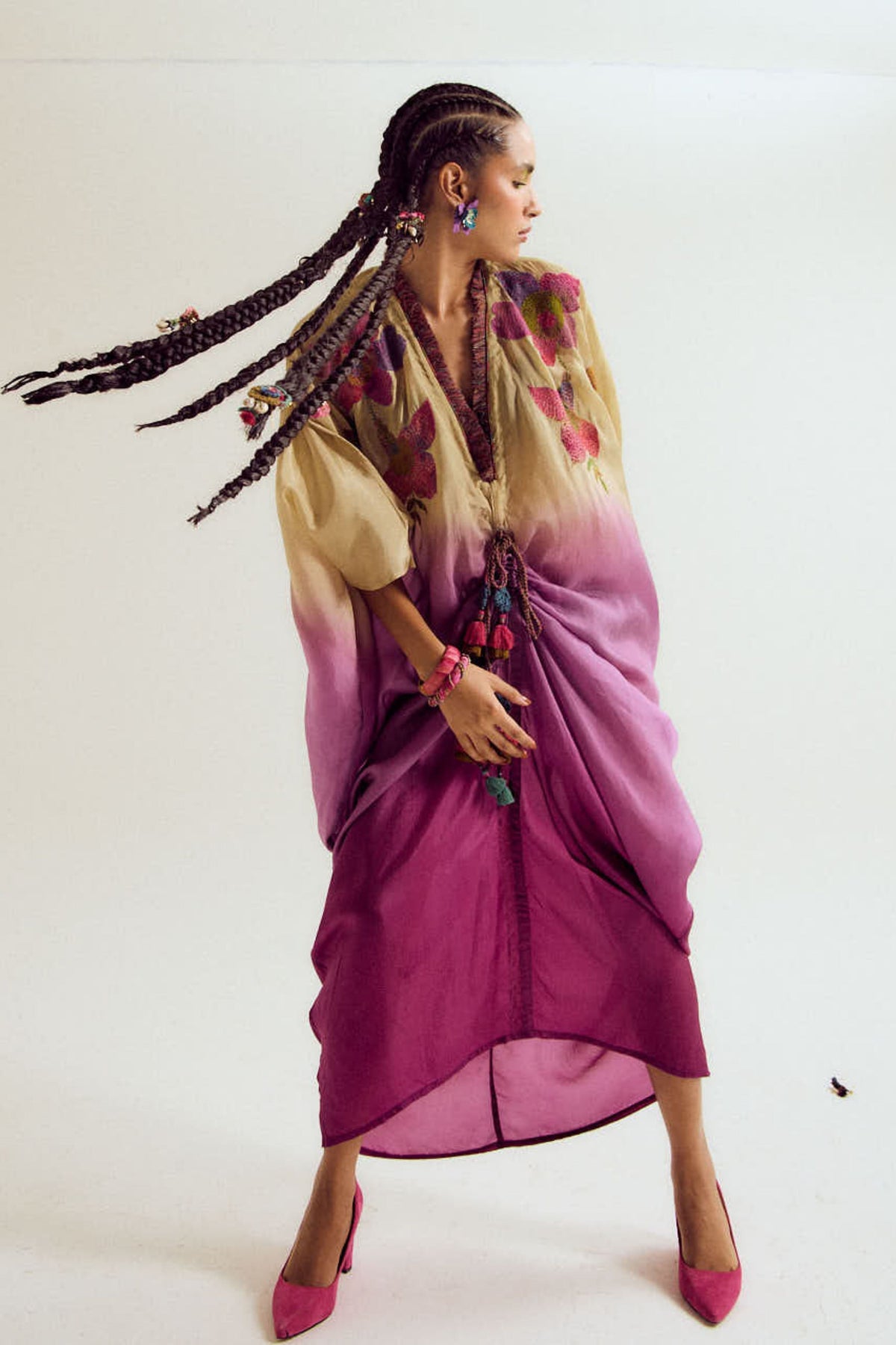 Cherry Blossom Kaftan