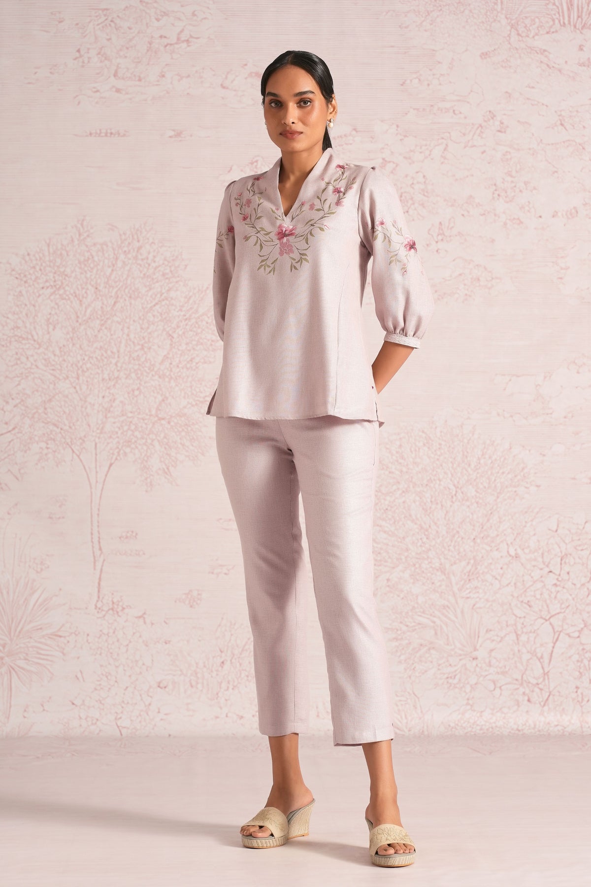 Blush  Tree Mauve Co-ord Set