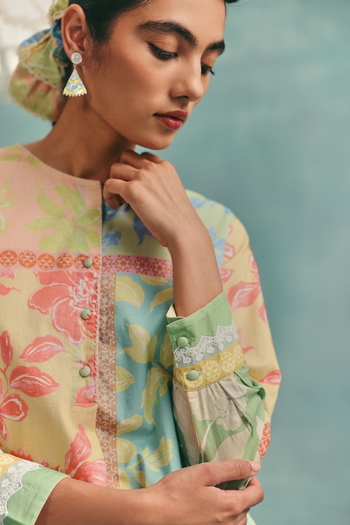 Patchwork Tunic Set