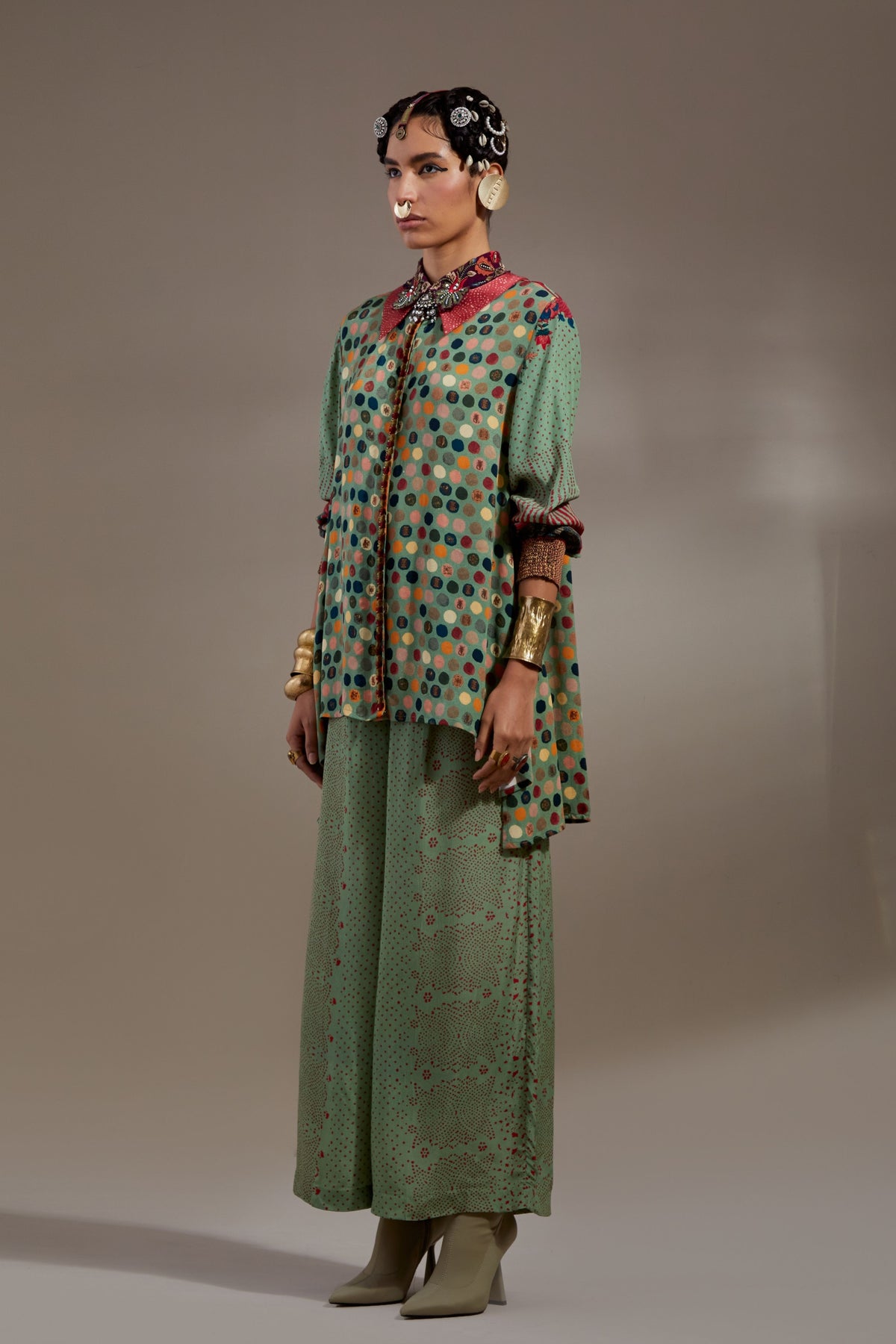 Atri Straight Shirt Set