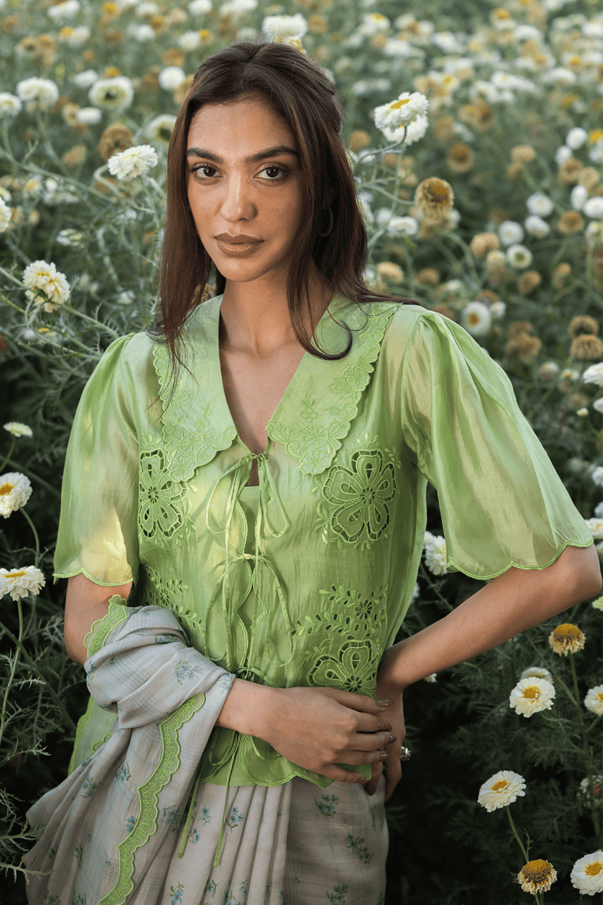 Secret Garden Green Blouse