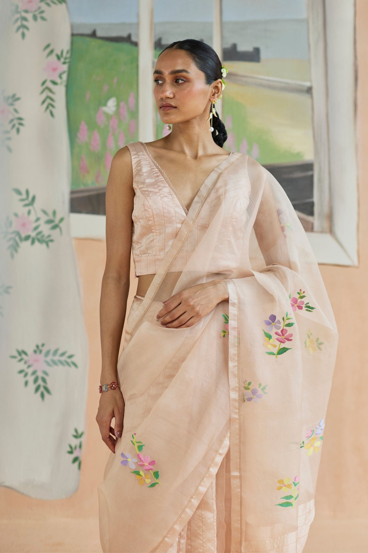 Soft Whisper Jamdani Sari