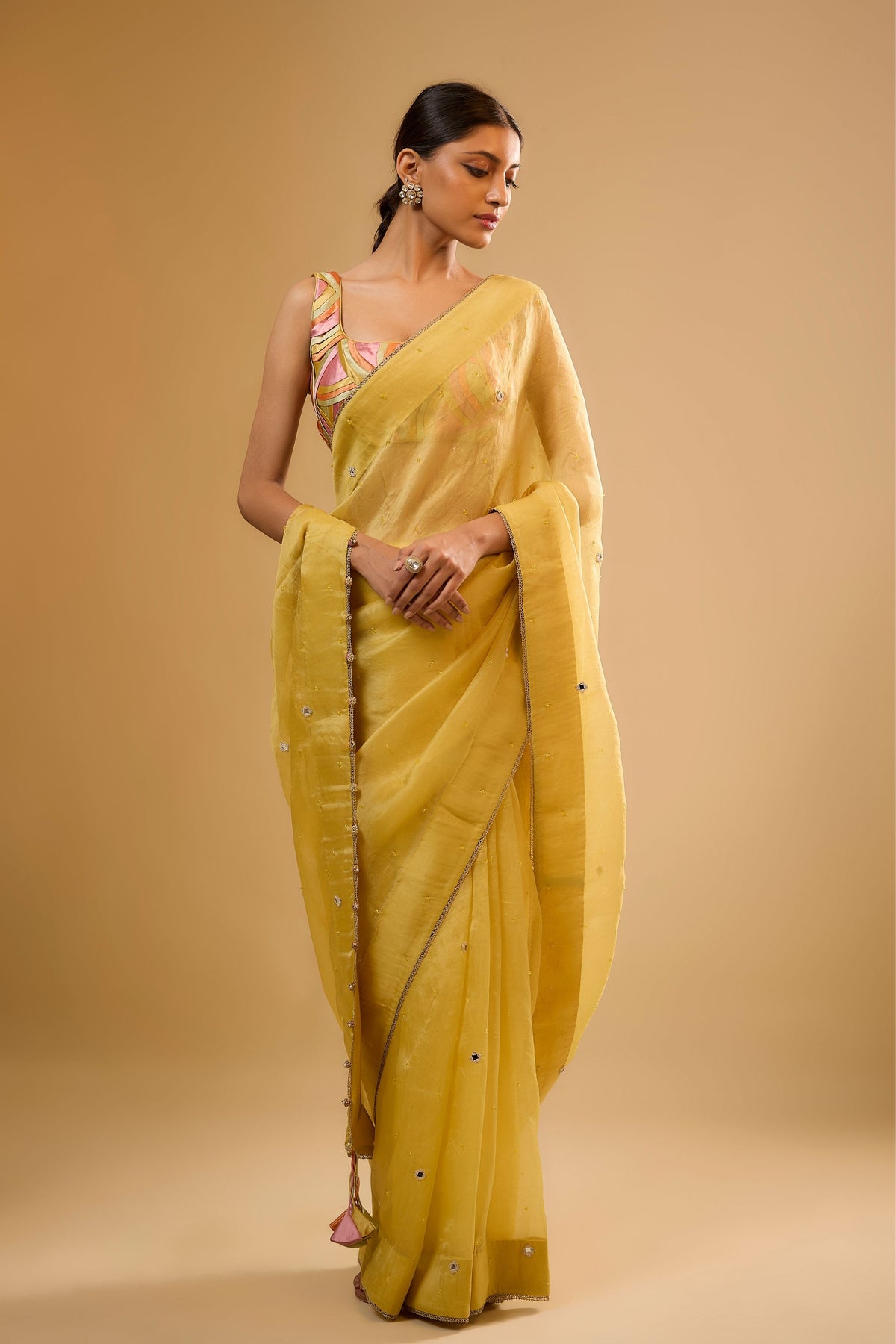 Yellow Saree Set