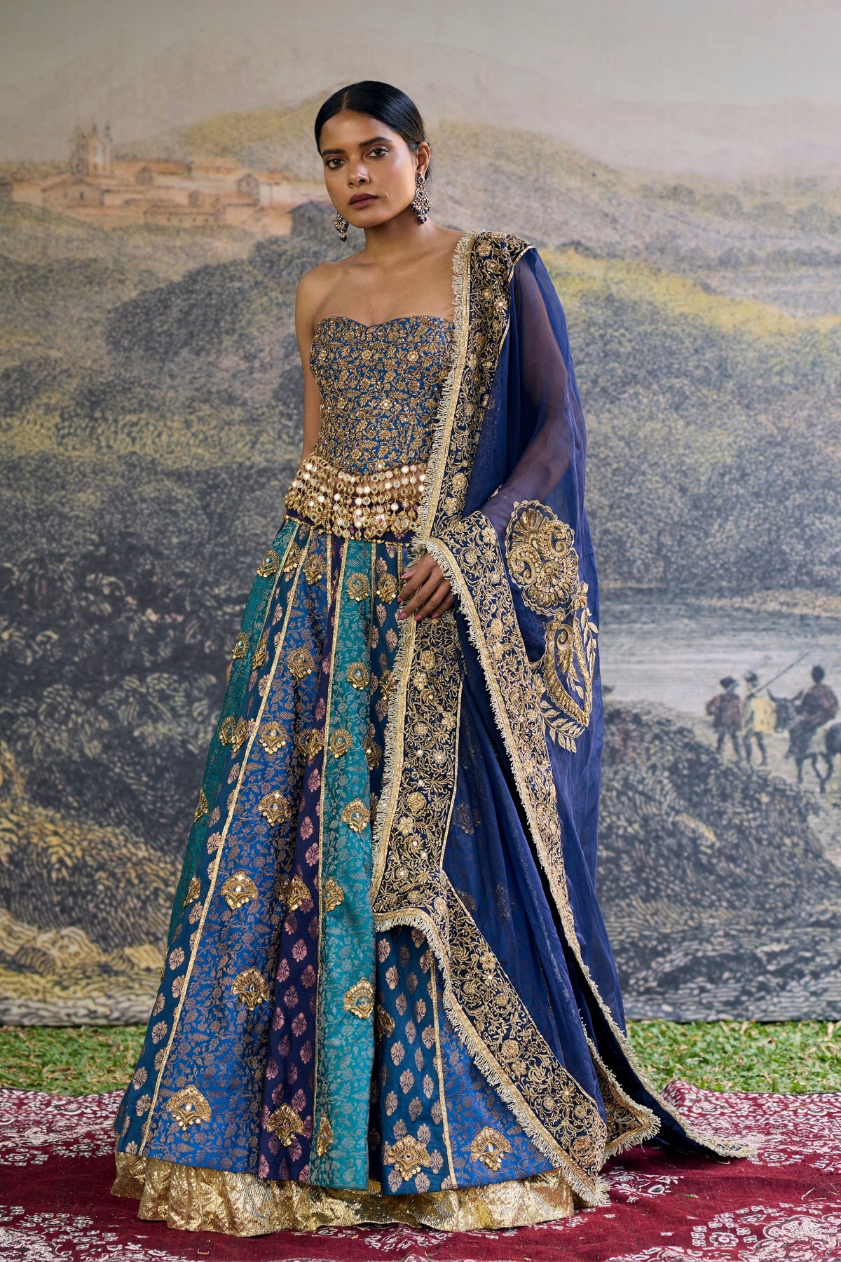 Nilratna Brocade Lehenga Set