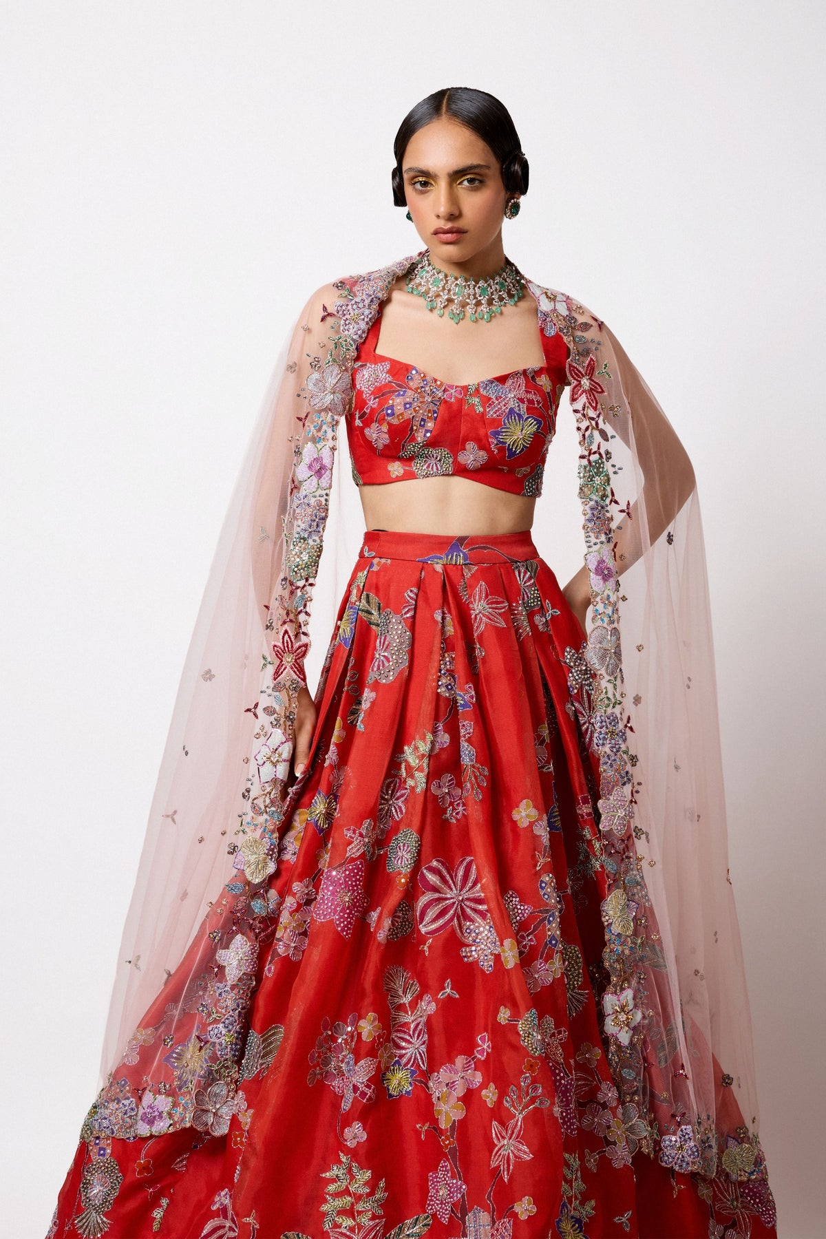 Ambrosia Pleated Lehenga Set