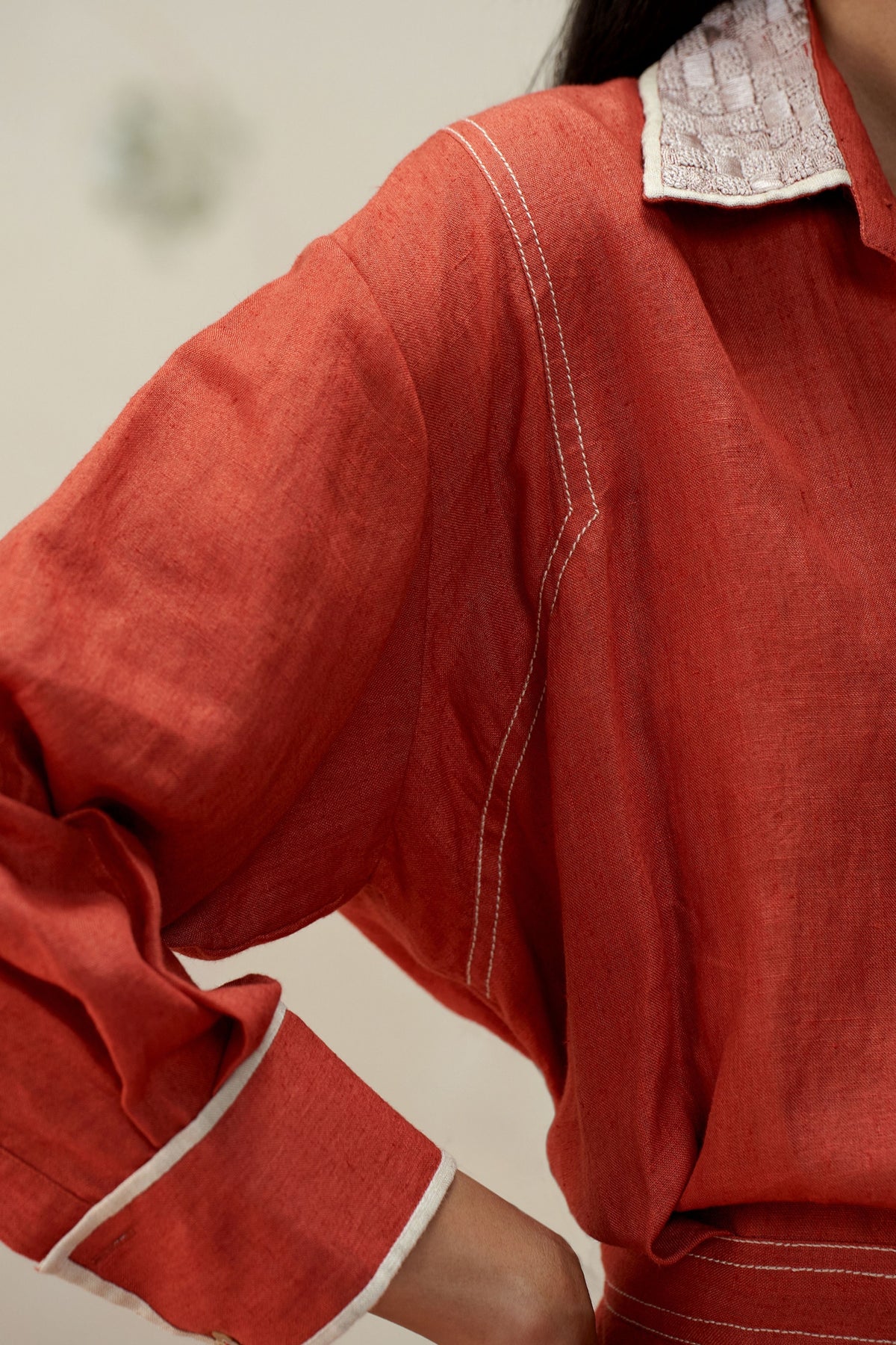 Johanna Brick Red Dress