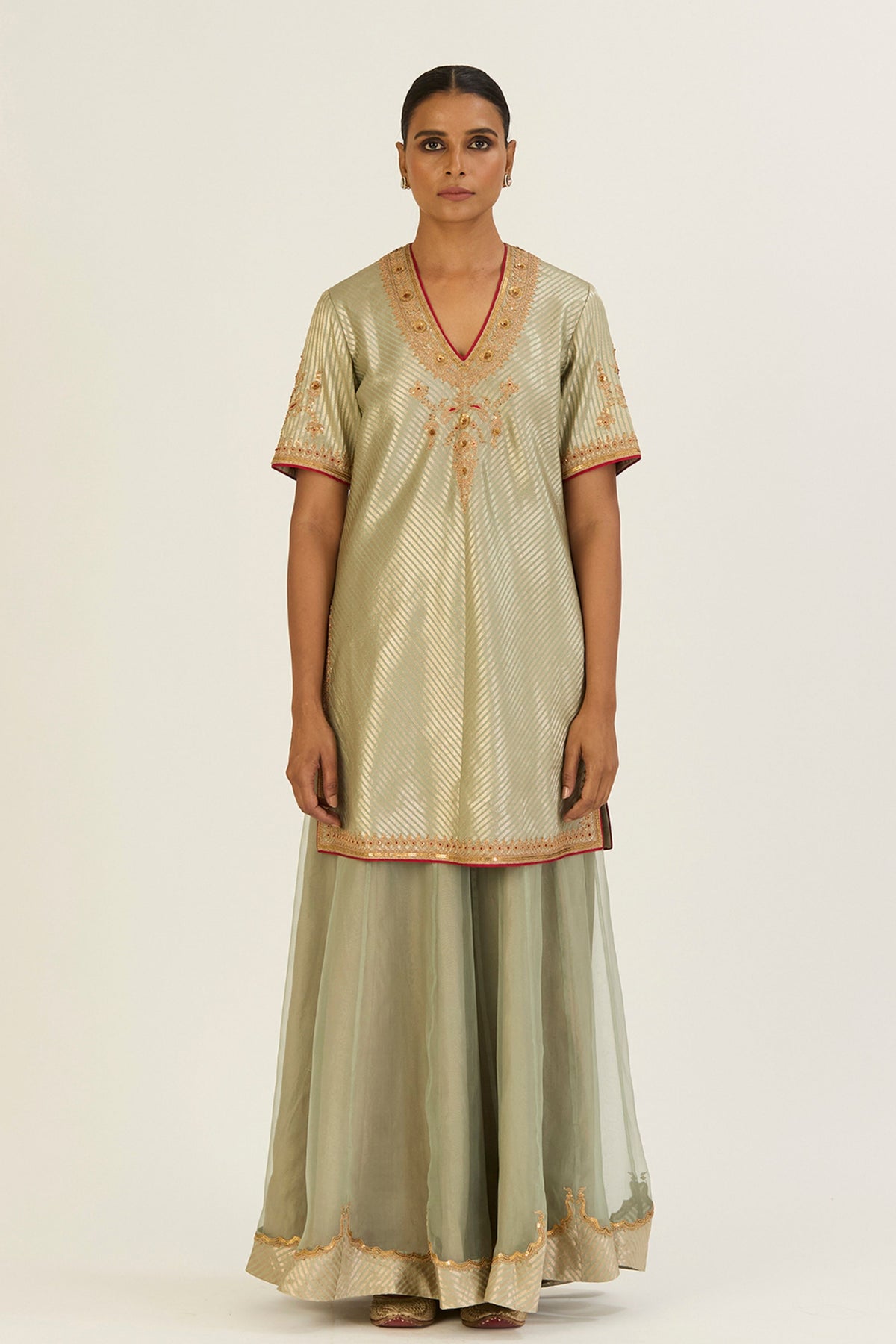 Mannat Jade Sharara Set