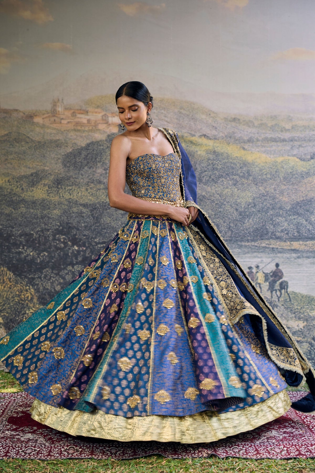 Nilratna Brocade Lehenga Set