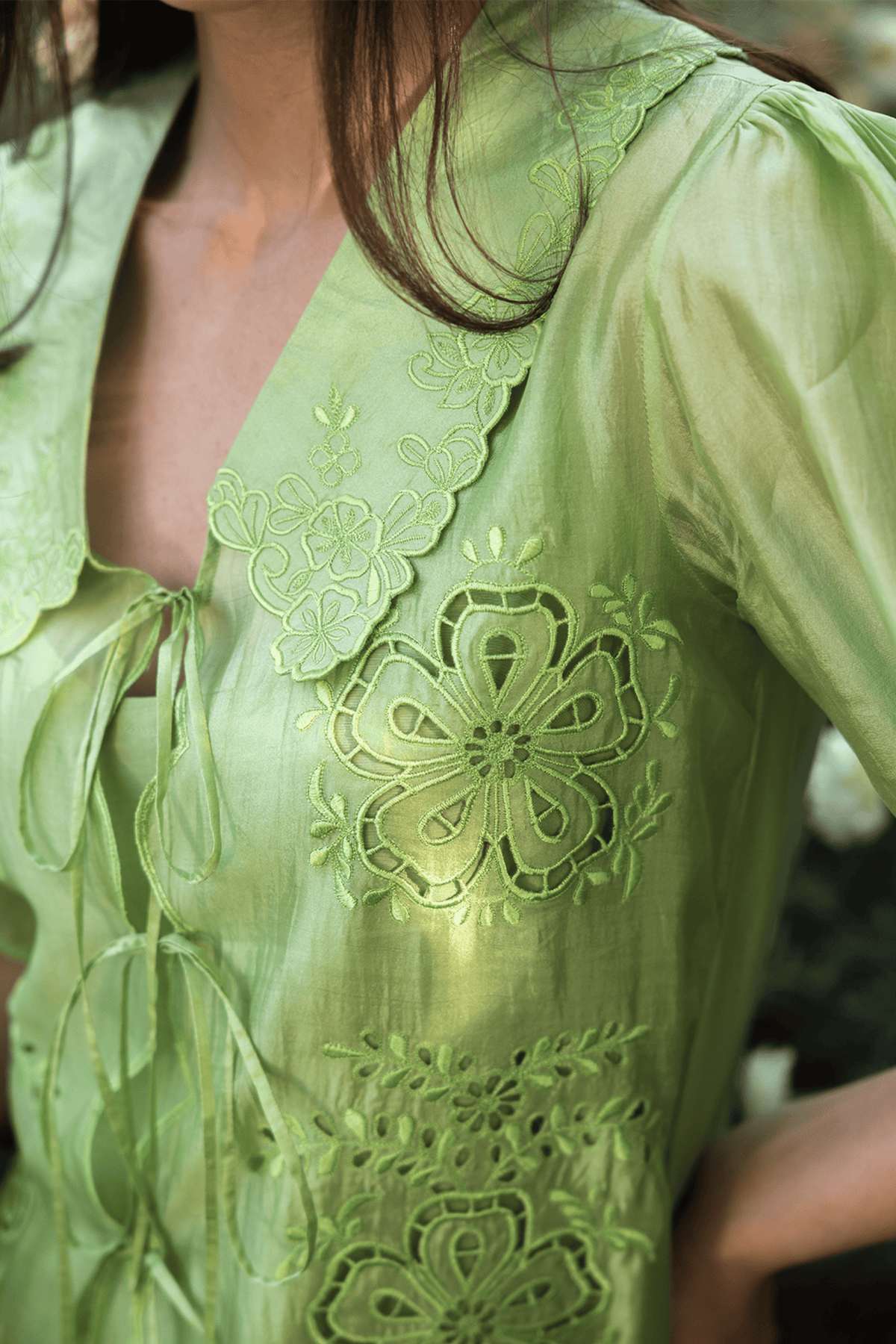 Secret Garden Green Blouse