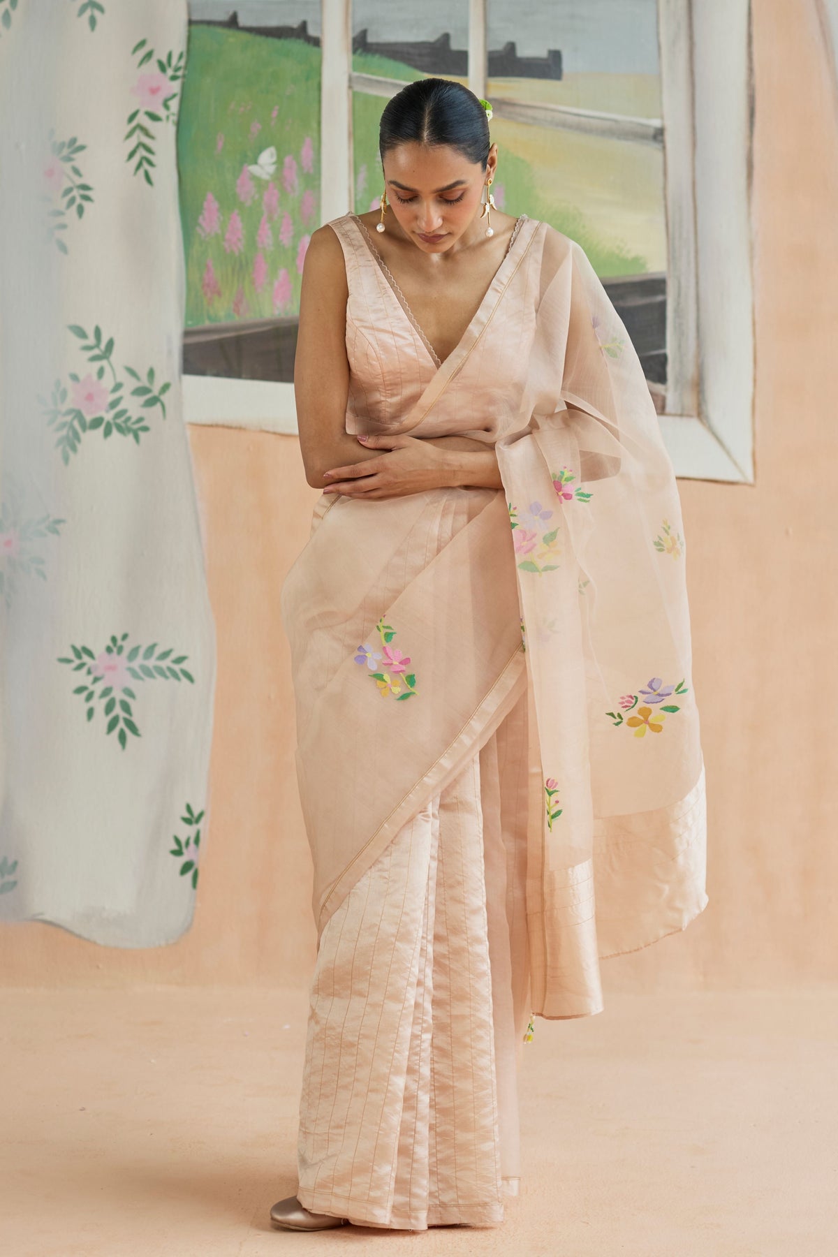 Soft Whisper Jamdani Sari