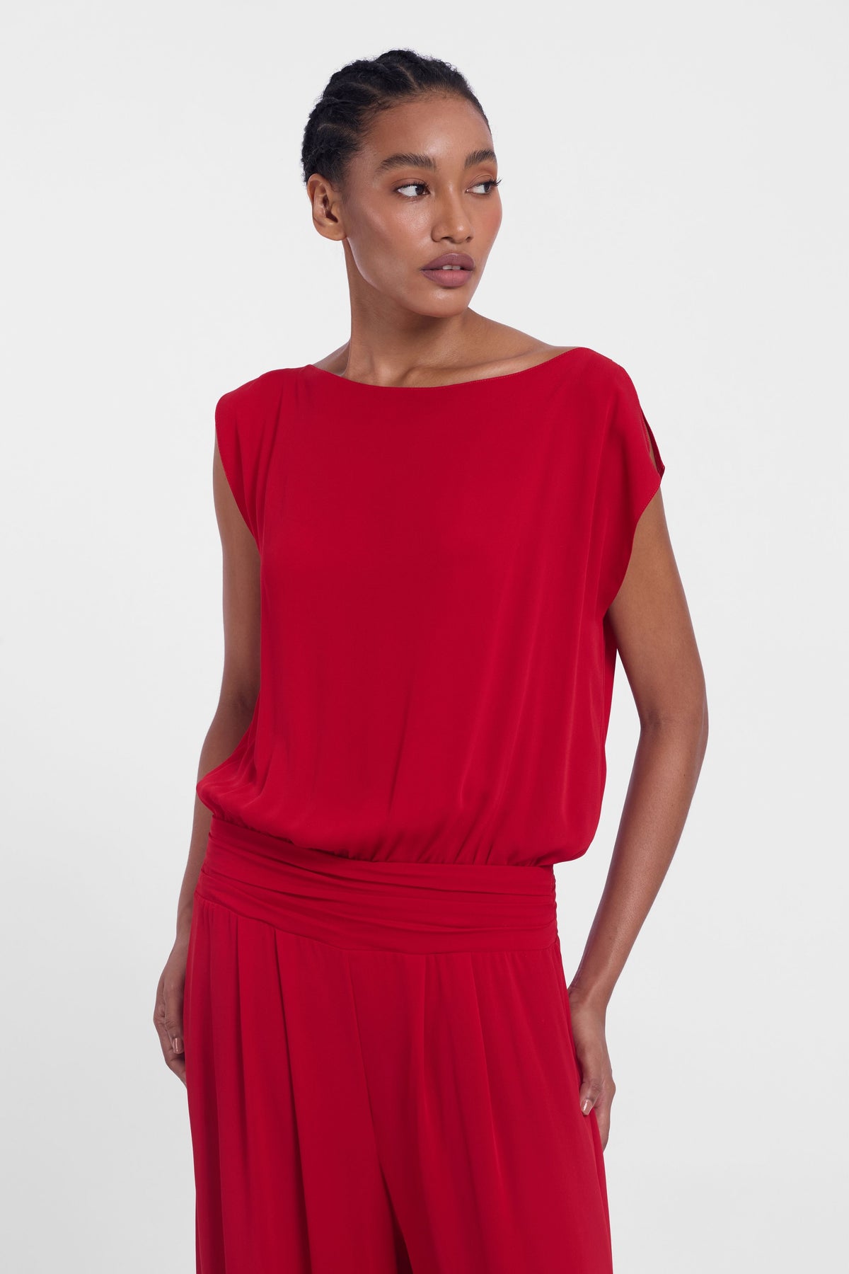 Boat Neck Jumpsuit