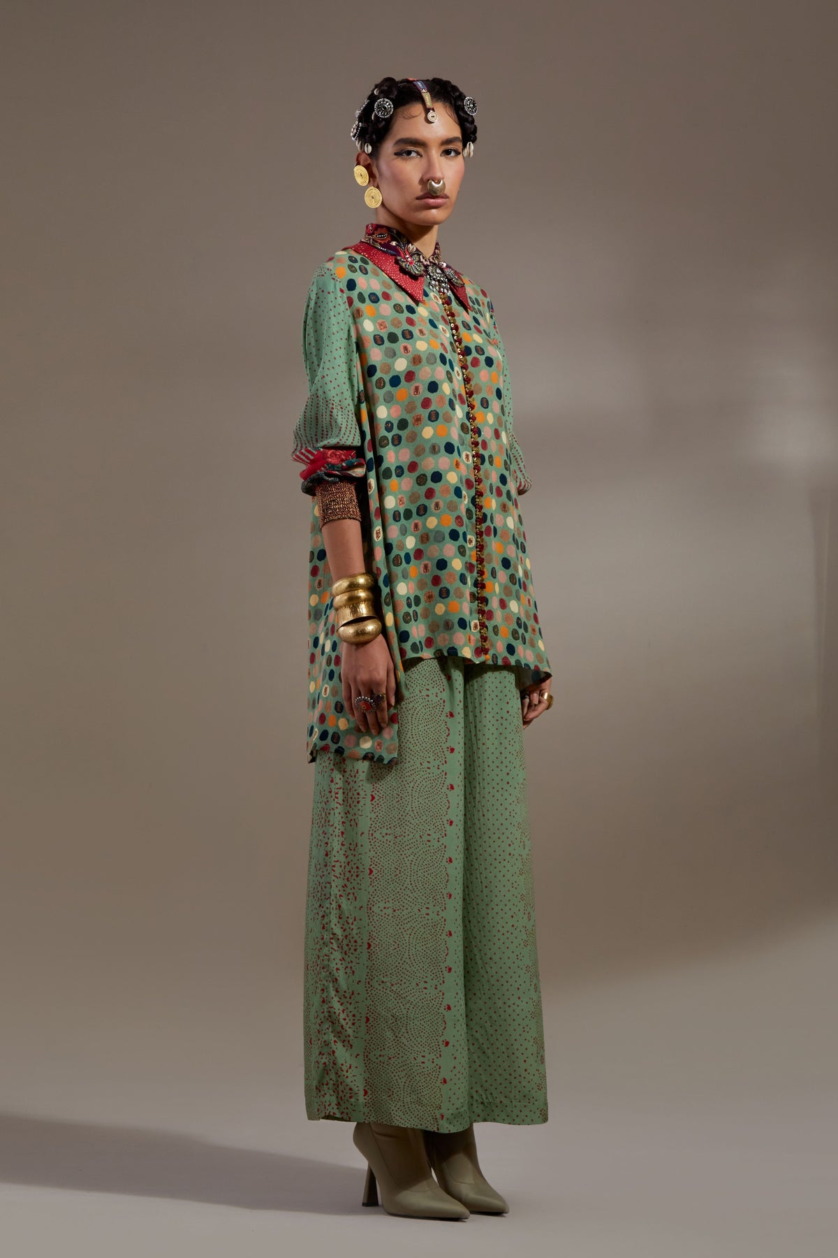 Atri Straight Shirt Set
