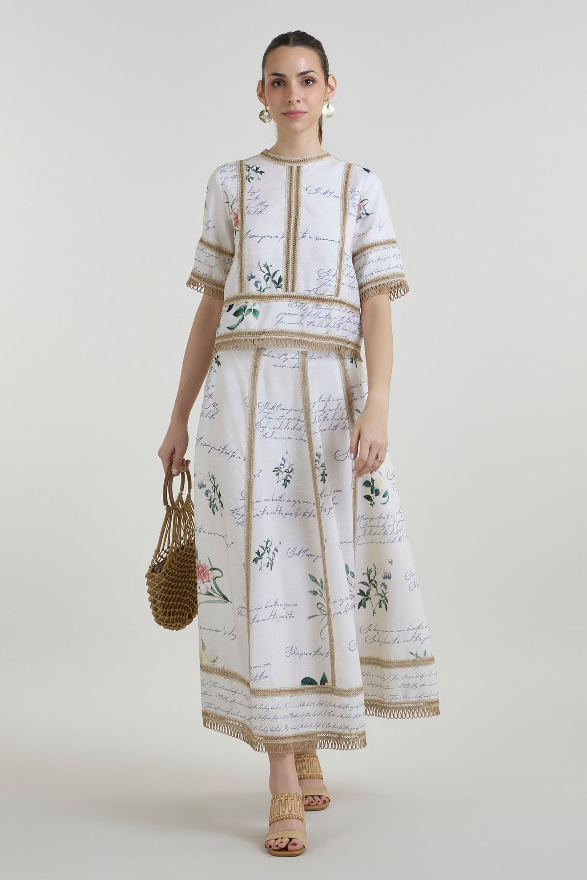 Poetry Raafia Skirt Set