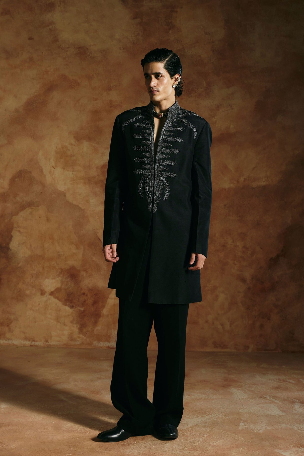 Sindh Beaded Embroidered Jacket Set