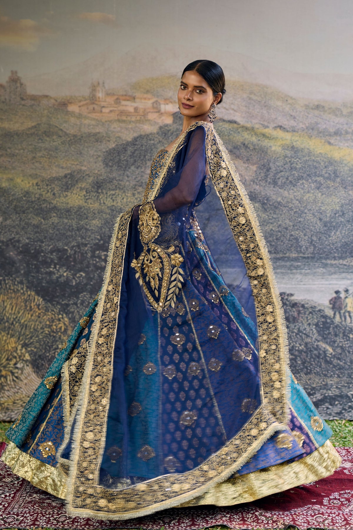 Nilratna Brocade Lehenga Set