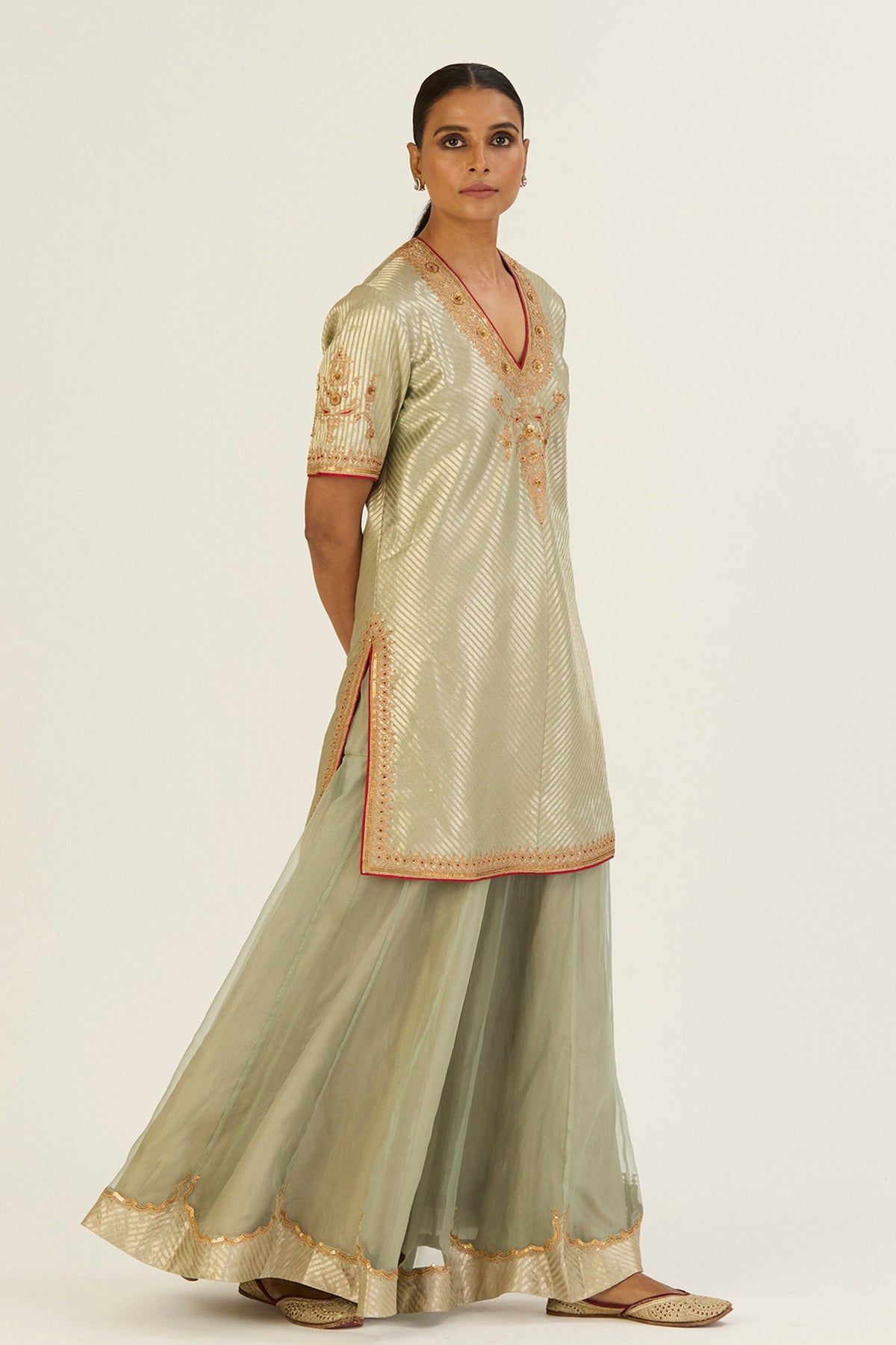 Mannat Jade Sharara Set