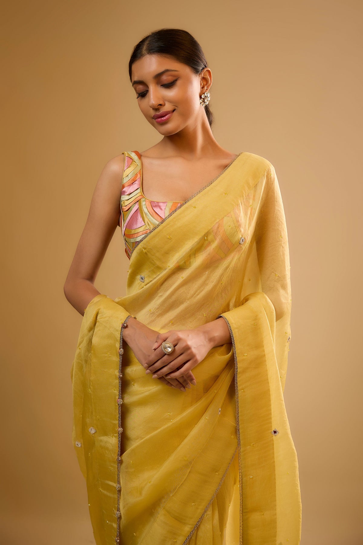 Yellow Saree Set
