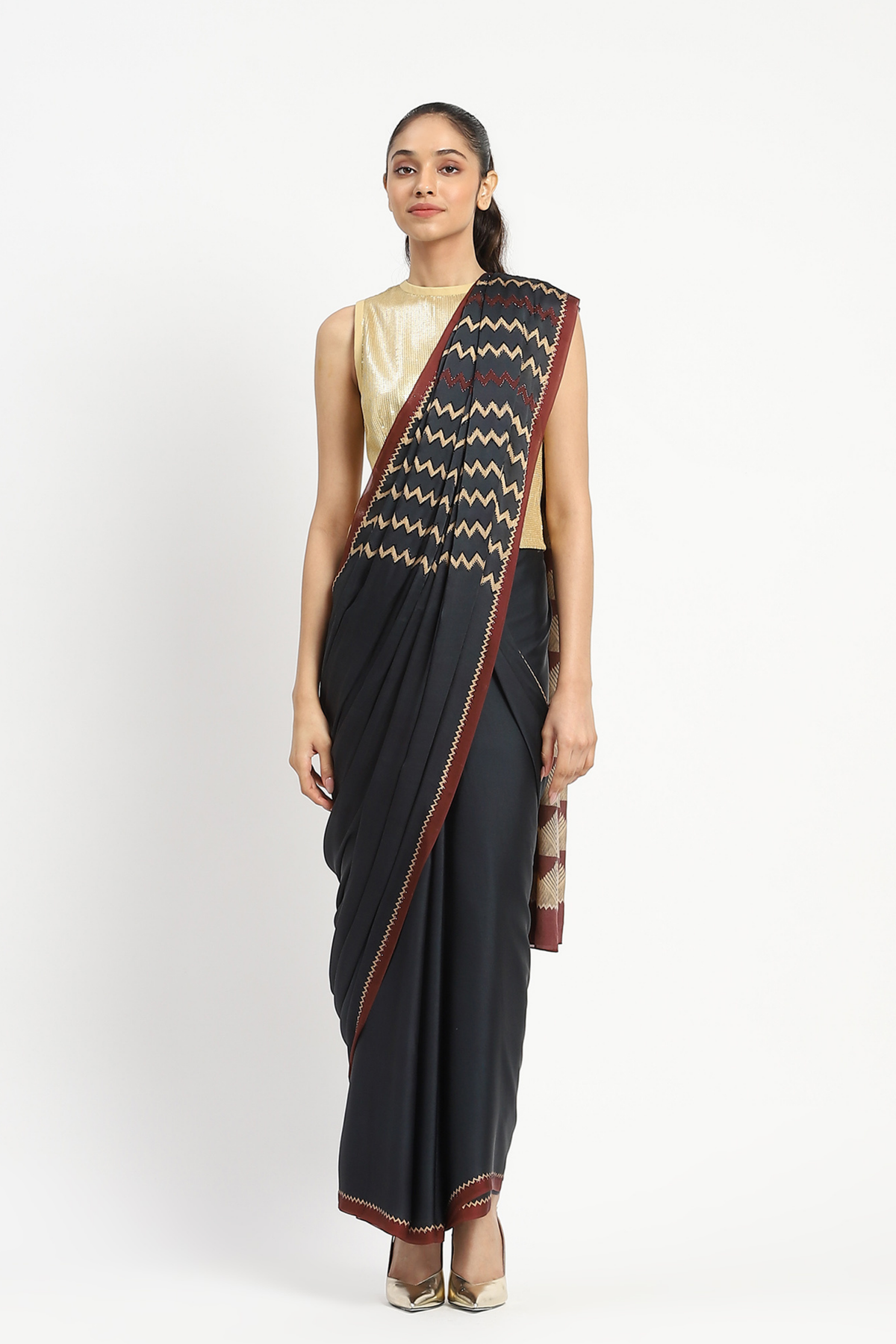 Razor Focus Embellished Saree