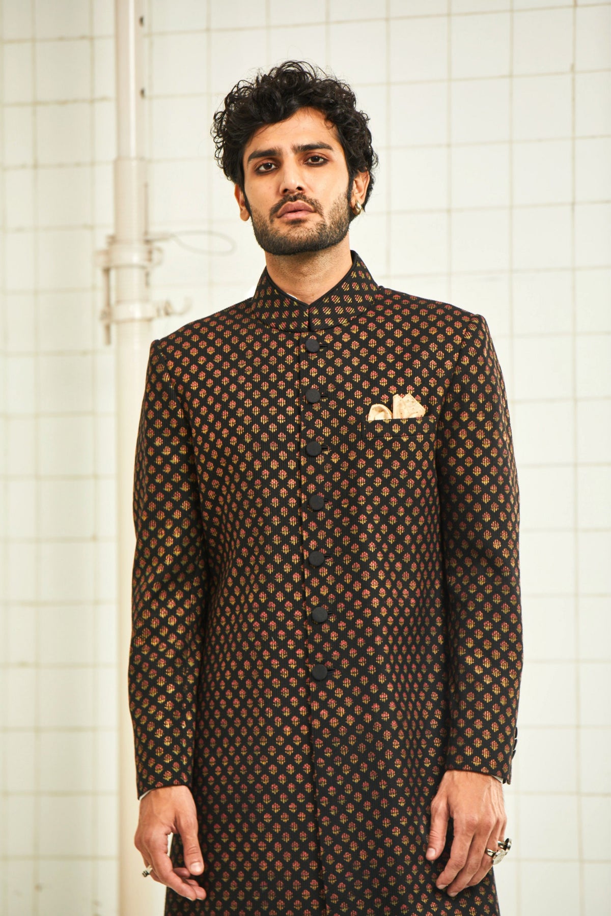 Chhitroli Textured Sherwani