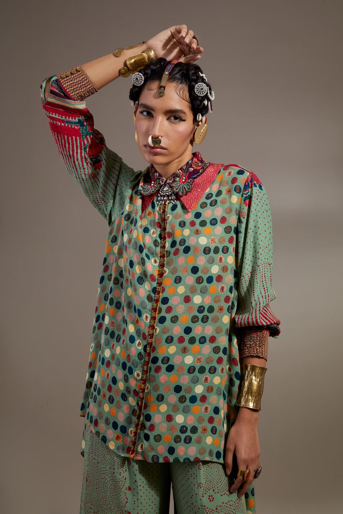 Atri Straight Shirt Set