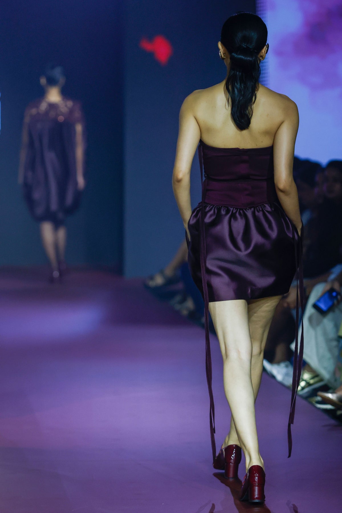 Claret Encrusted Corset Ensemble