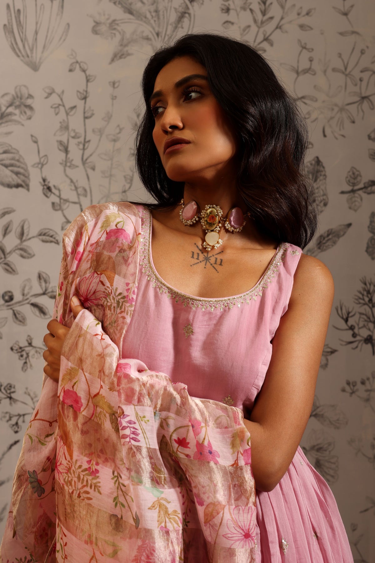 Aparajita Pink Anarkali Set
