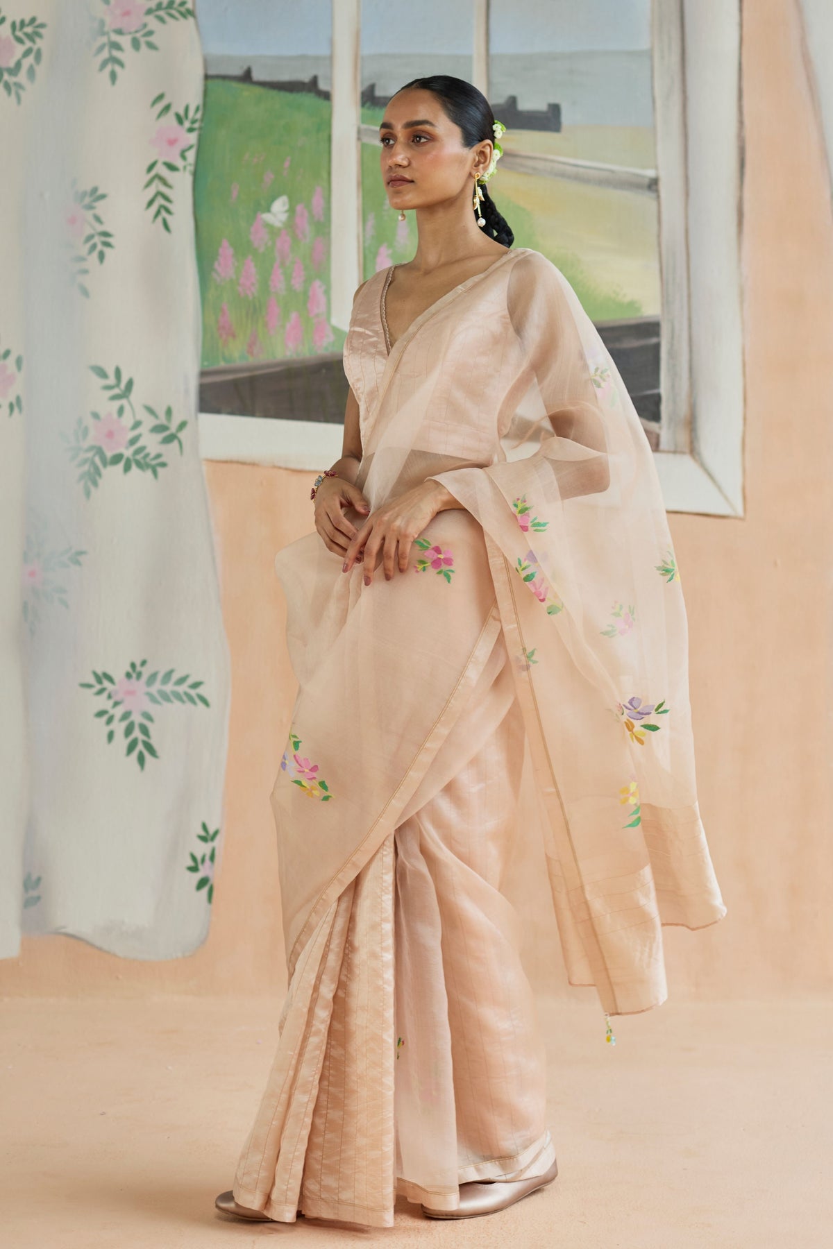 Soft Whisper Jamdani Sari