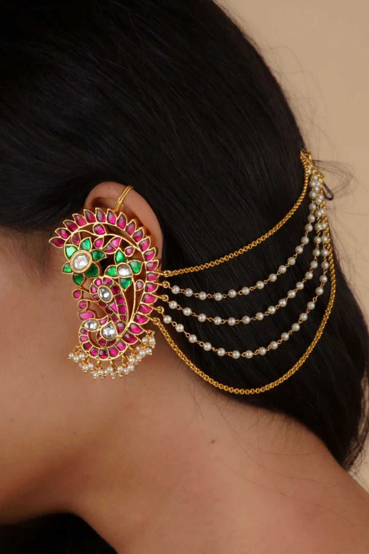 Multicolor Gold Plated Earrings