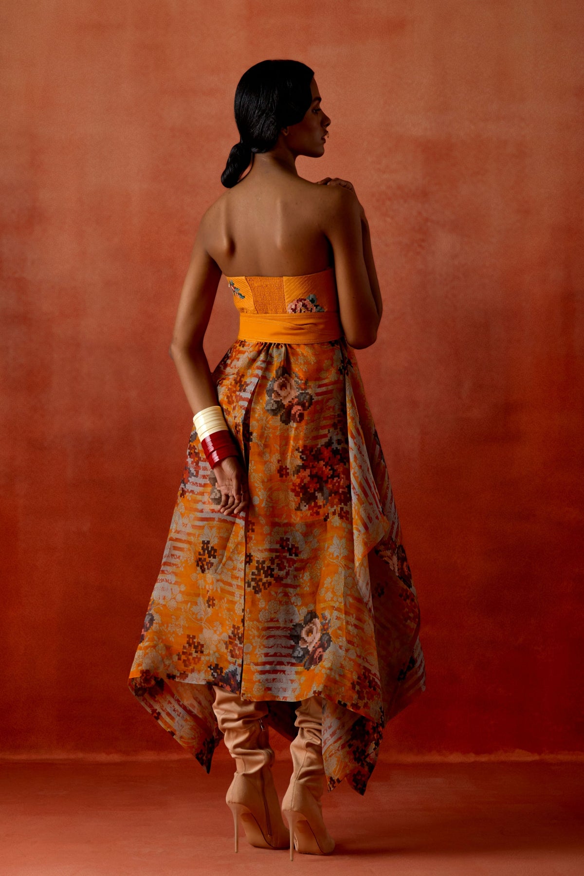 Embroidered Corset Dress