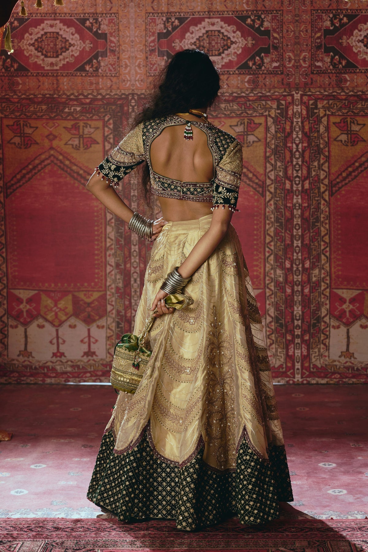 Scalloped Lehenga Set